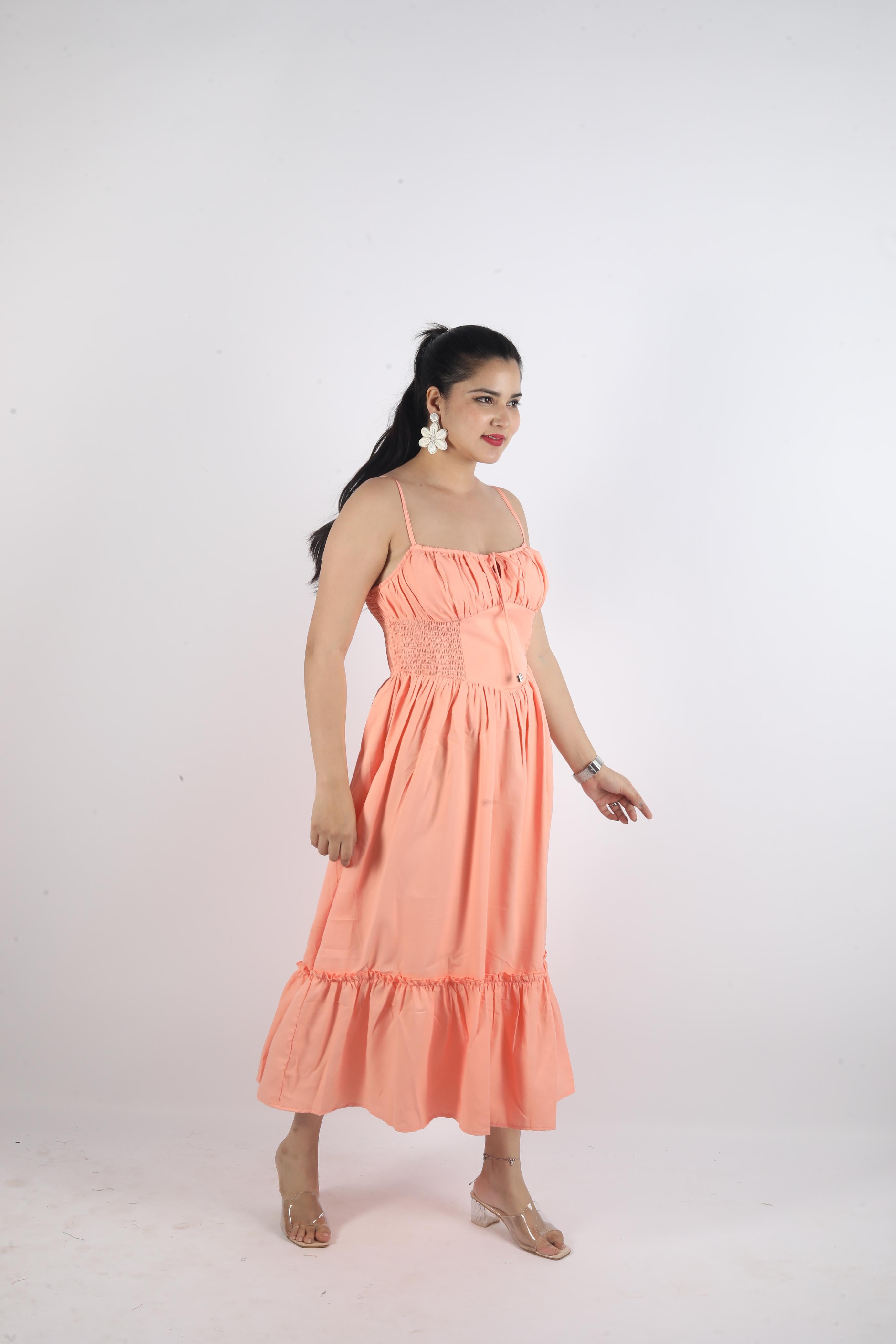 Long Sleeveless Knot Dress