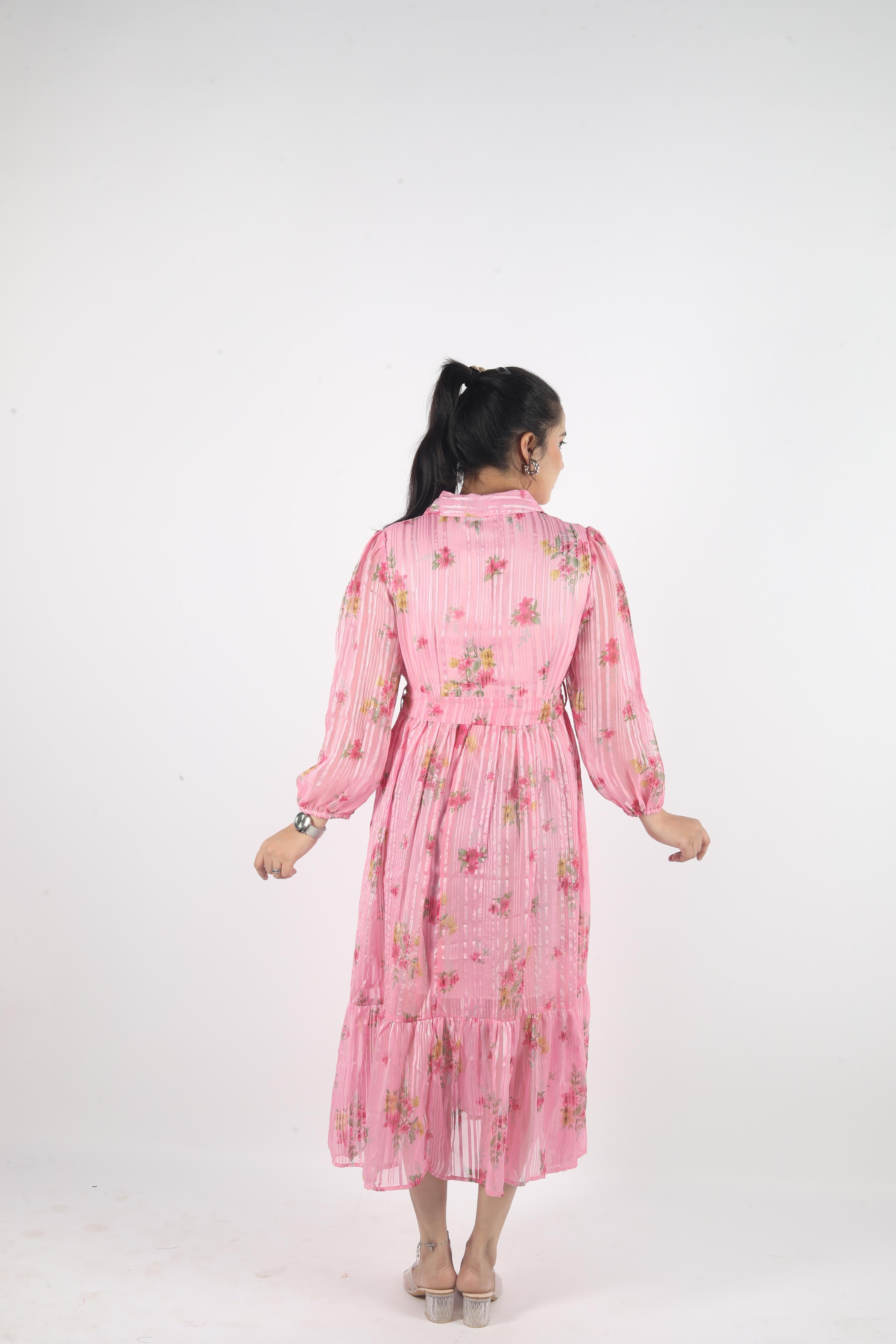 Elowen – Georgette Luxe Long Dress