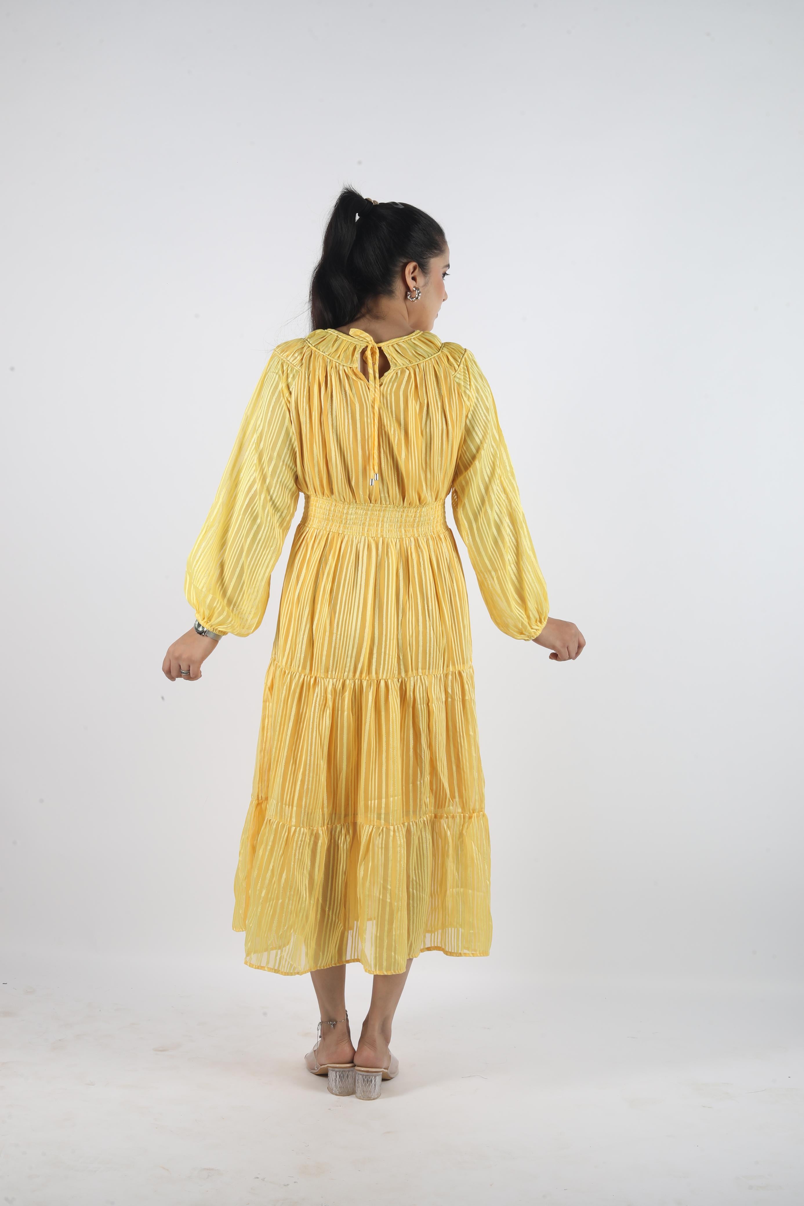 Velora Stretch – Georgette Luxe Long Dress