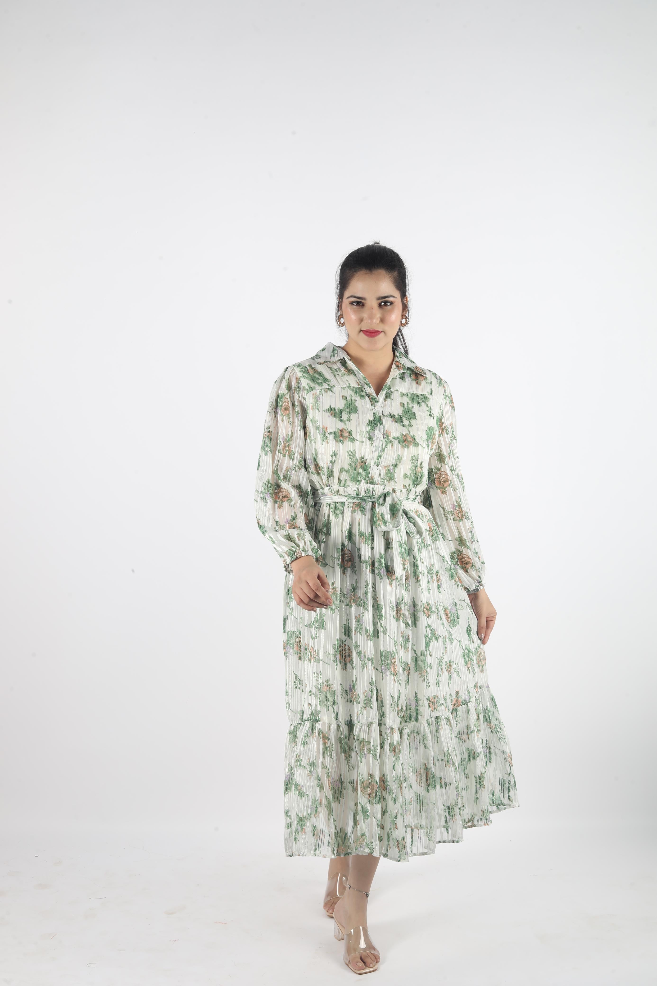 Elowen – Georgette Luxe Long Dress