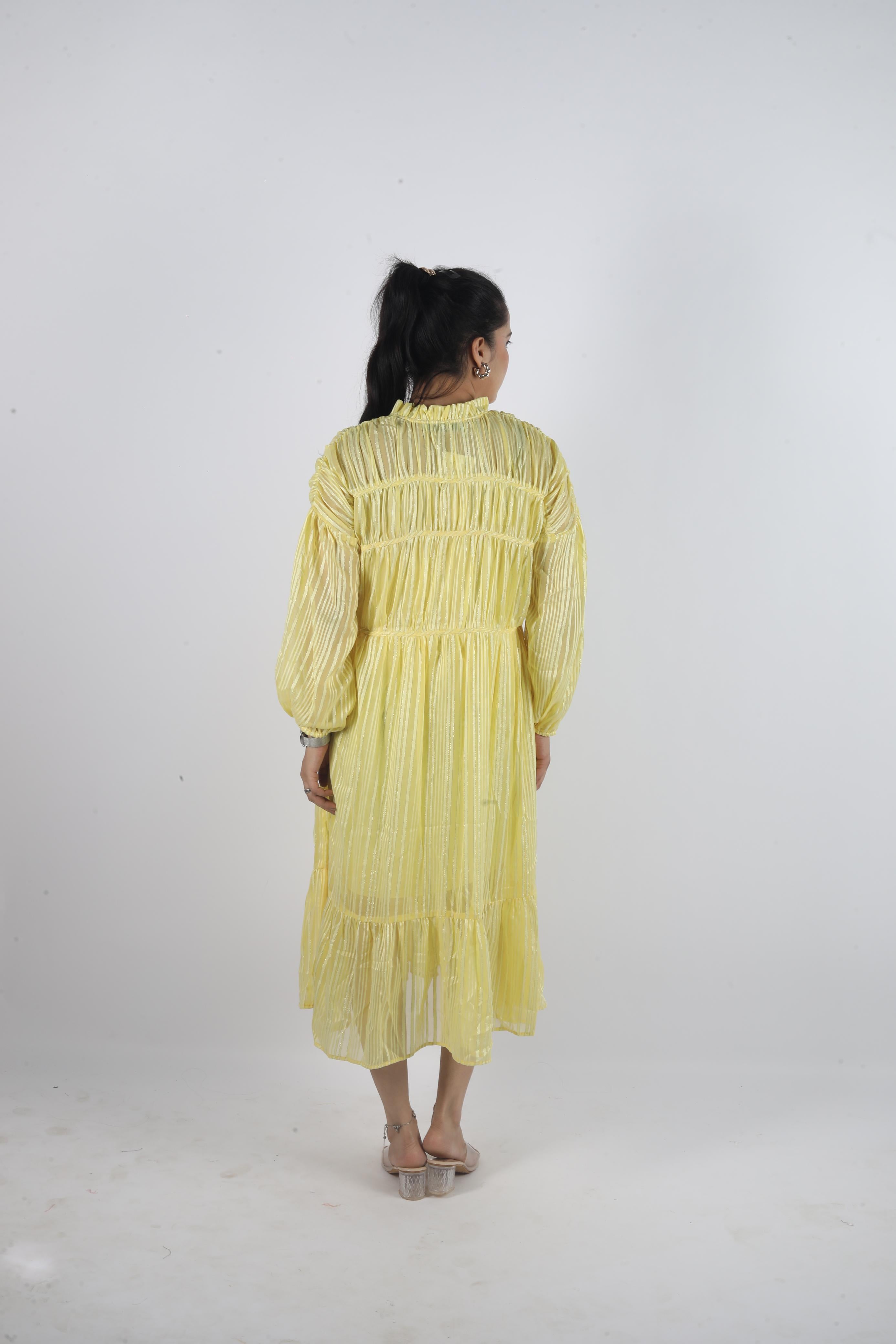 Éclora Stretch – Georgette Luxe Fashion Dress