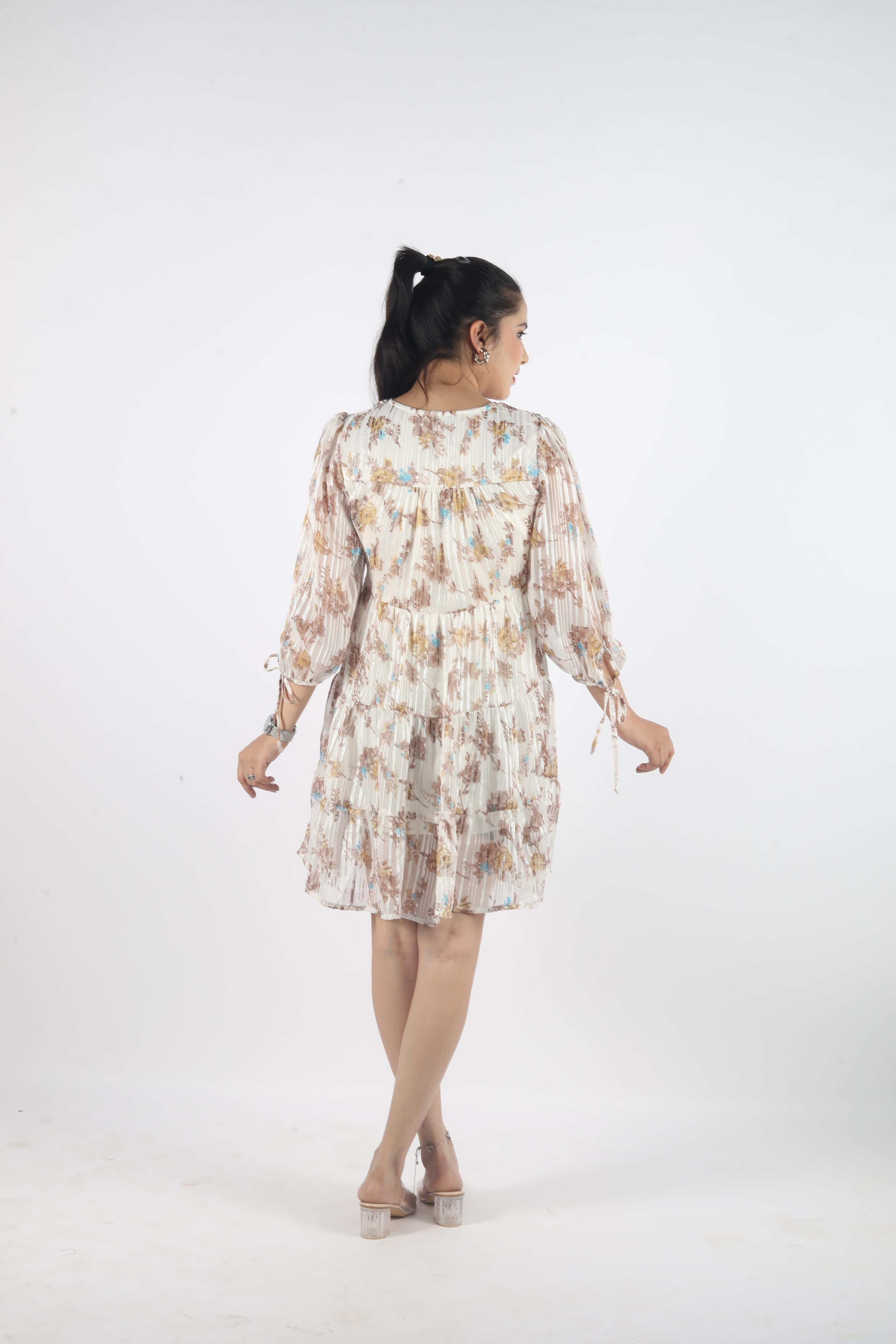 Auriel – Georgette Luxe Knee-Length Dress