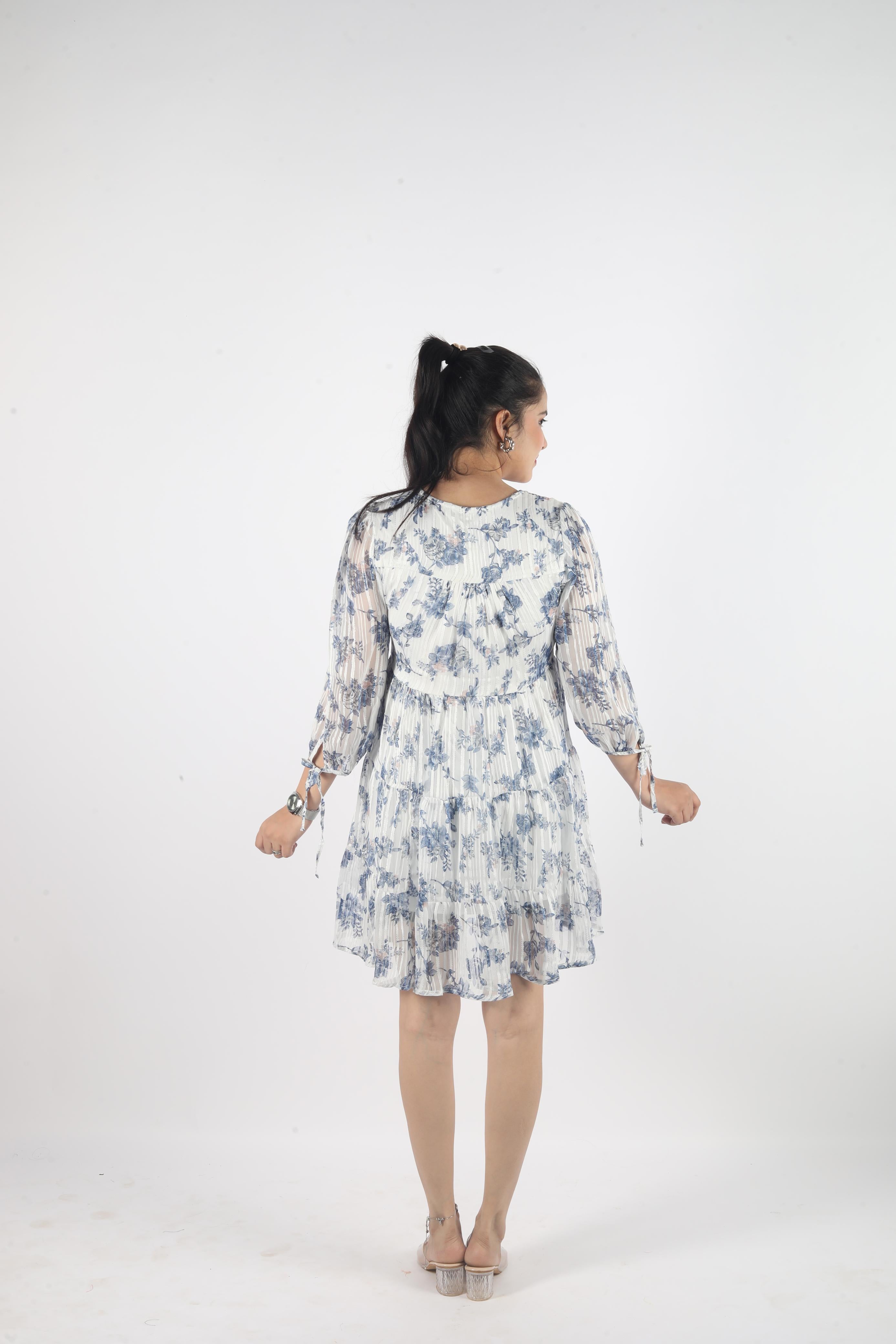 Aurelia – Georgette Luxe Knee-Length Dress