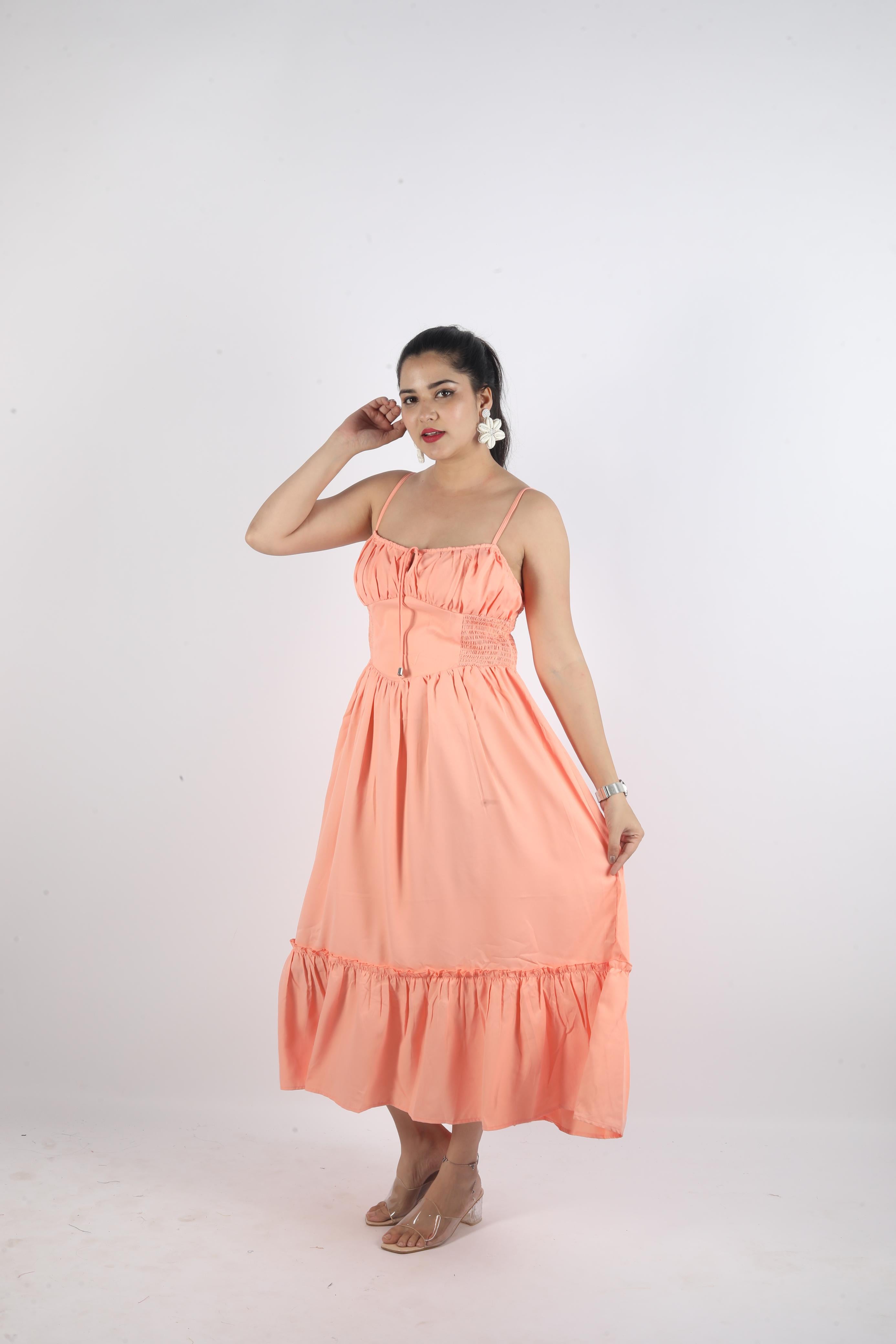 Long Sleeveless Knot Dress