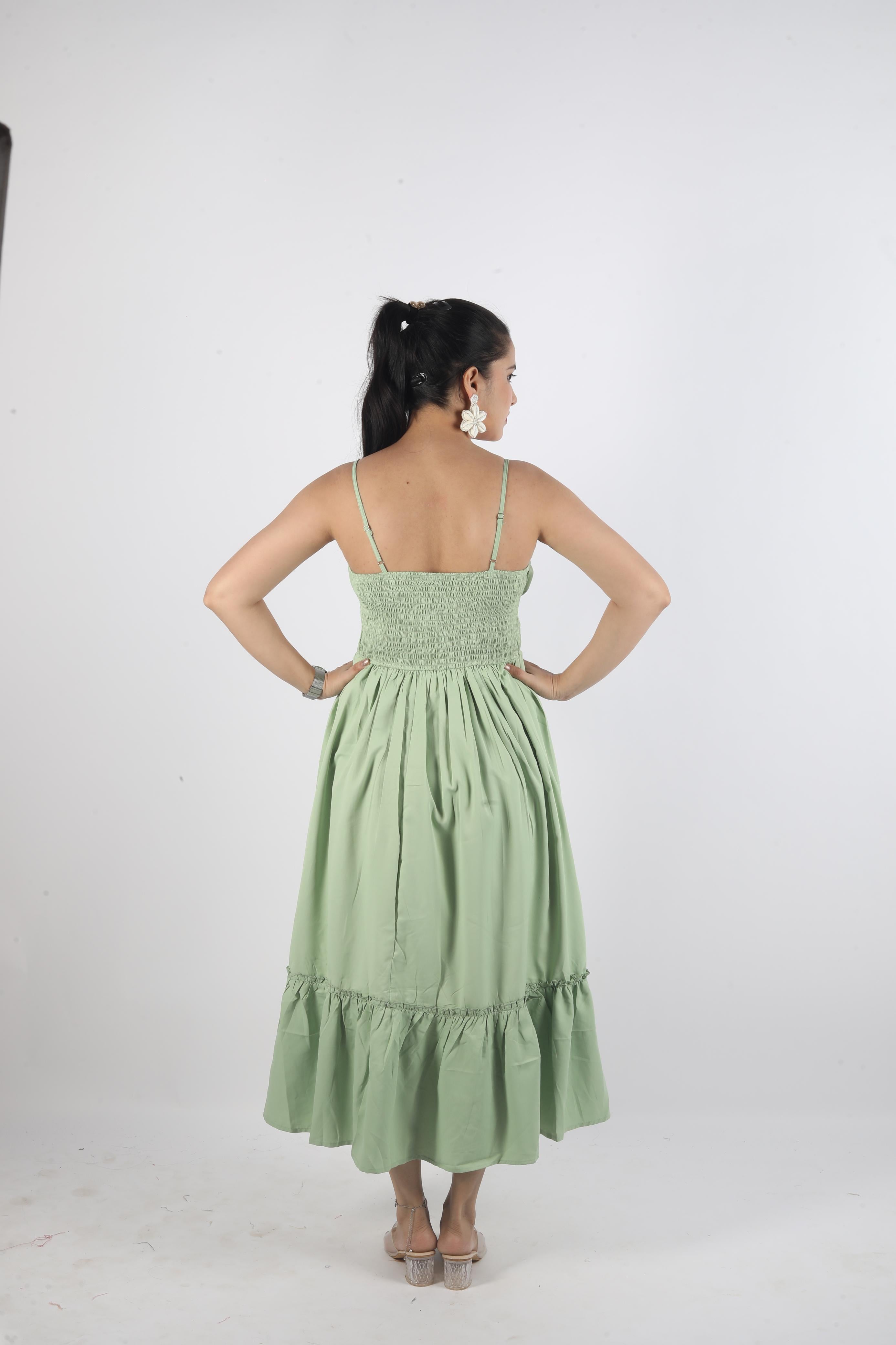 Long Sleeveless Knot Dress