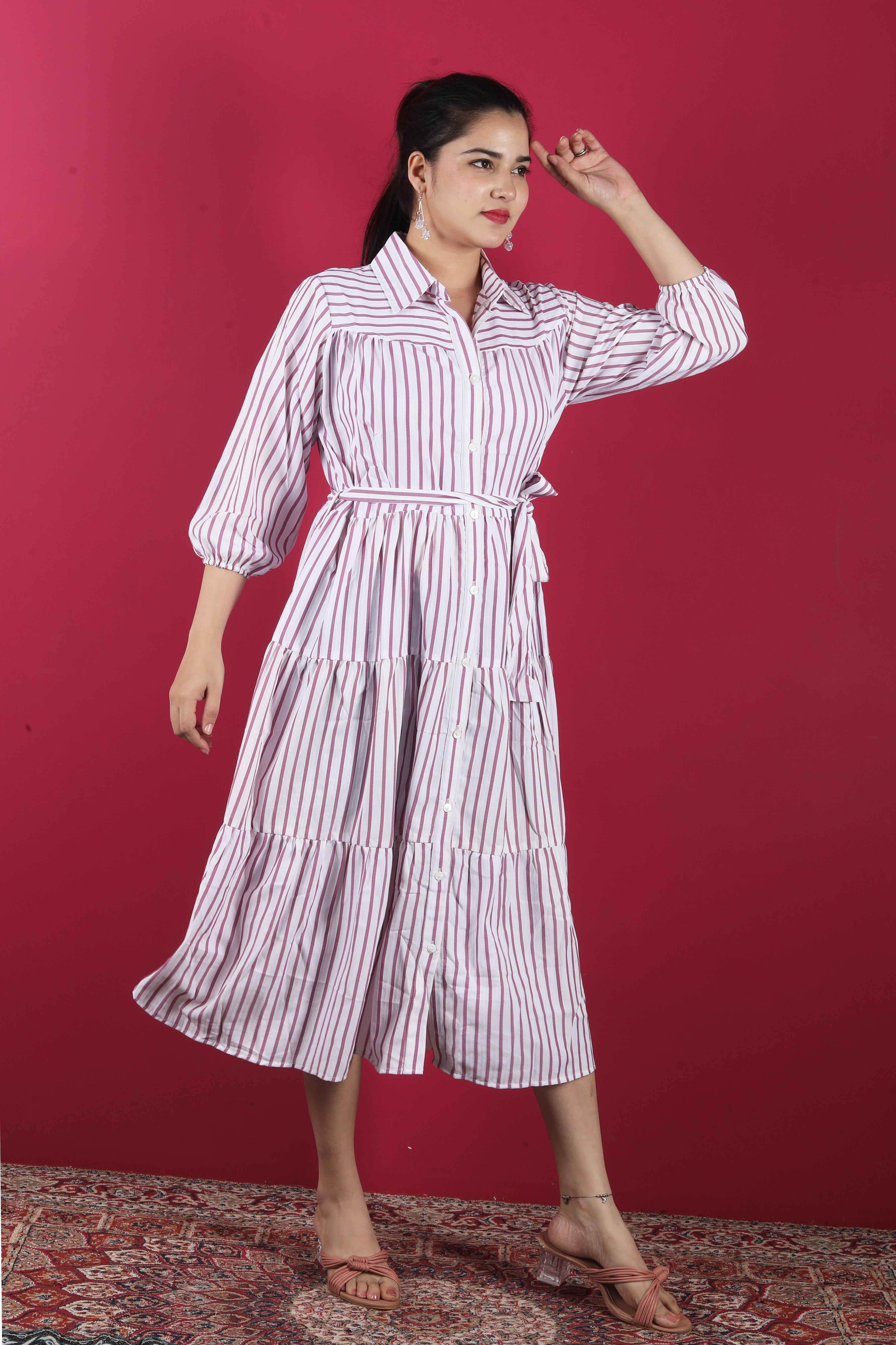 The Aurelia Full-Sleeve Long Dress
