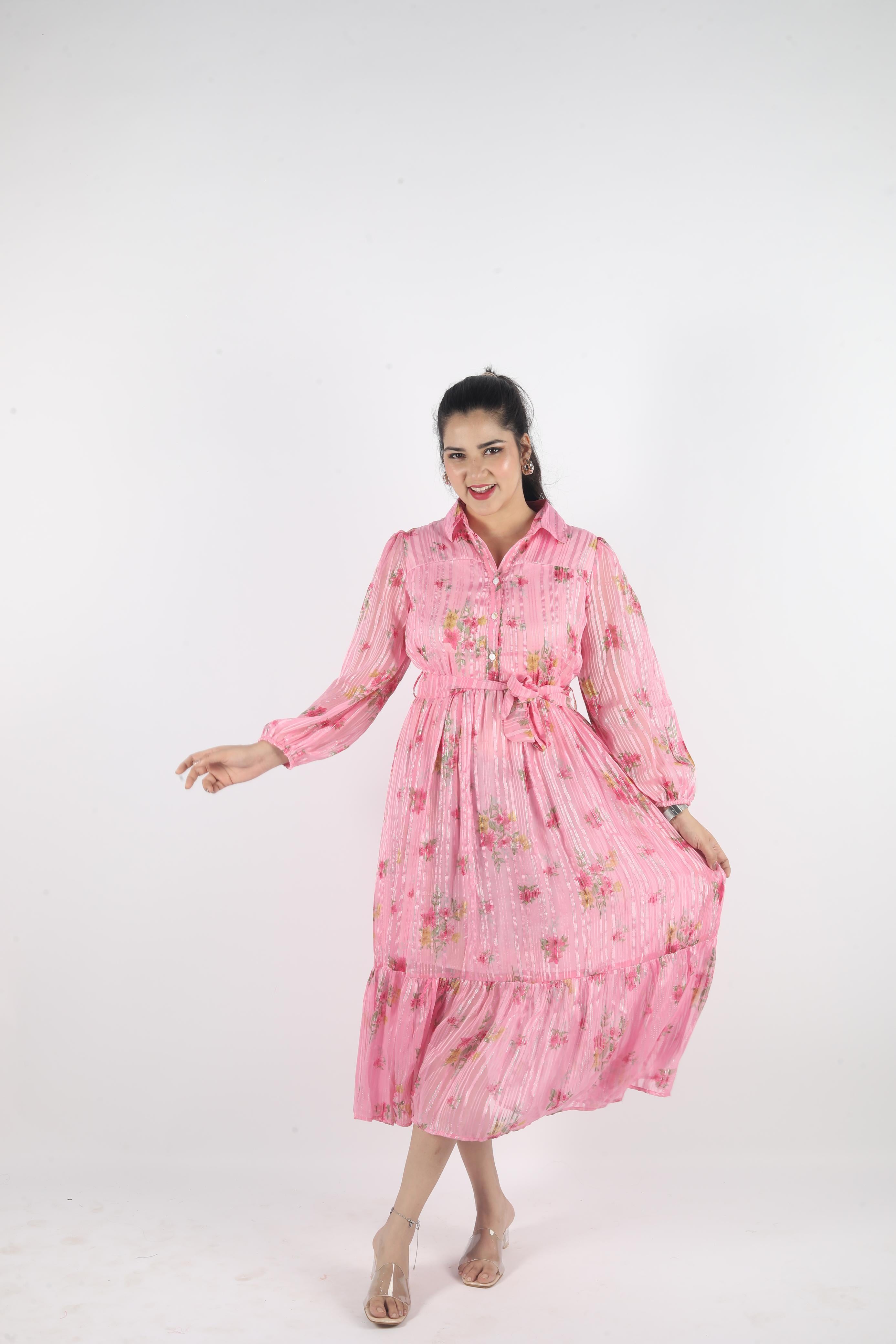 Elowen – Georgette Luxe Long Dress