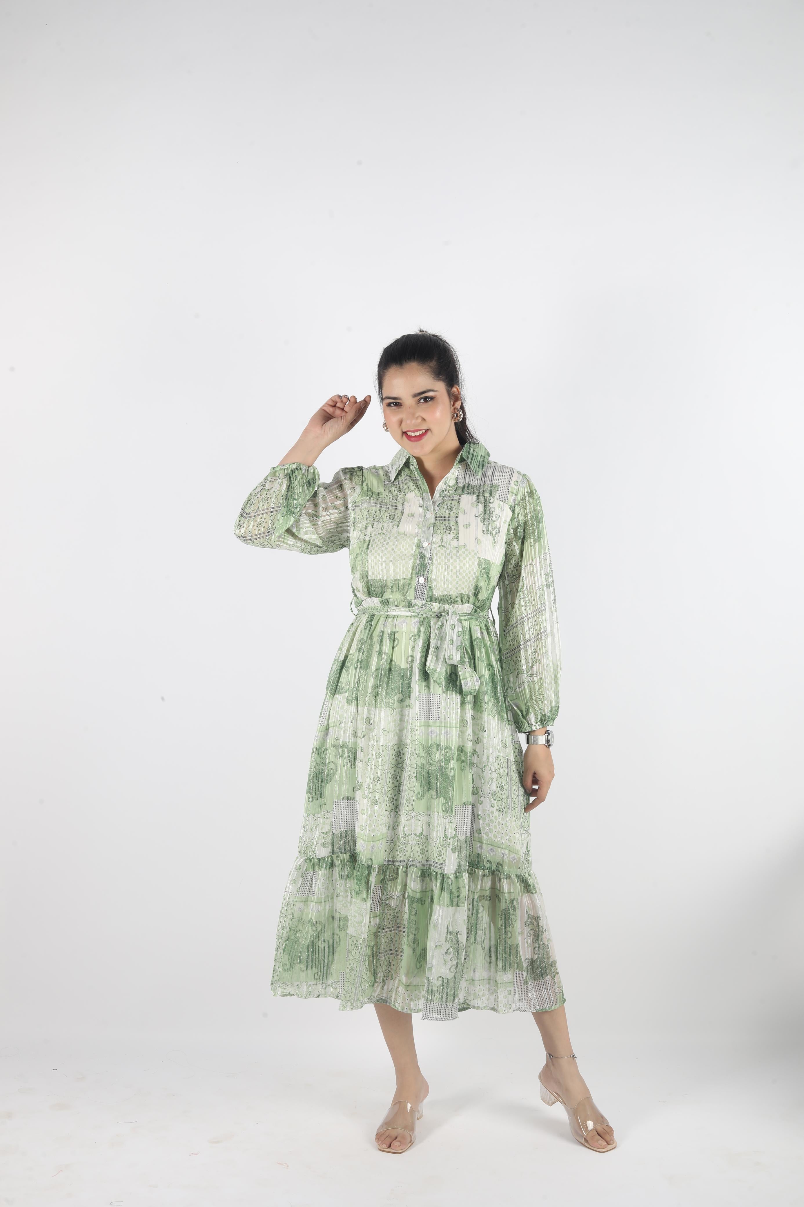 Amara Belté – Georgette Luxe Long Dress