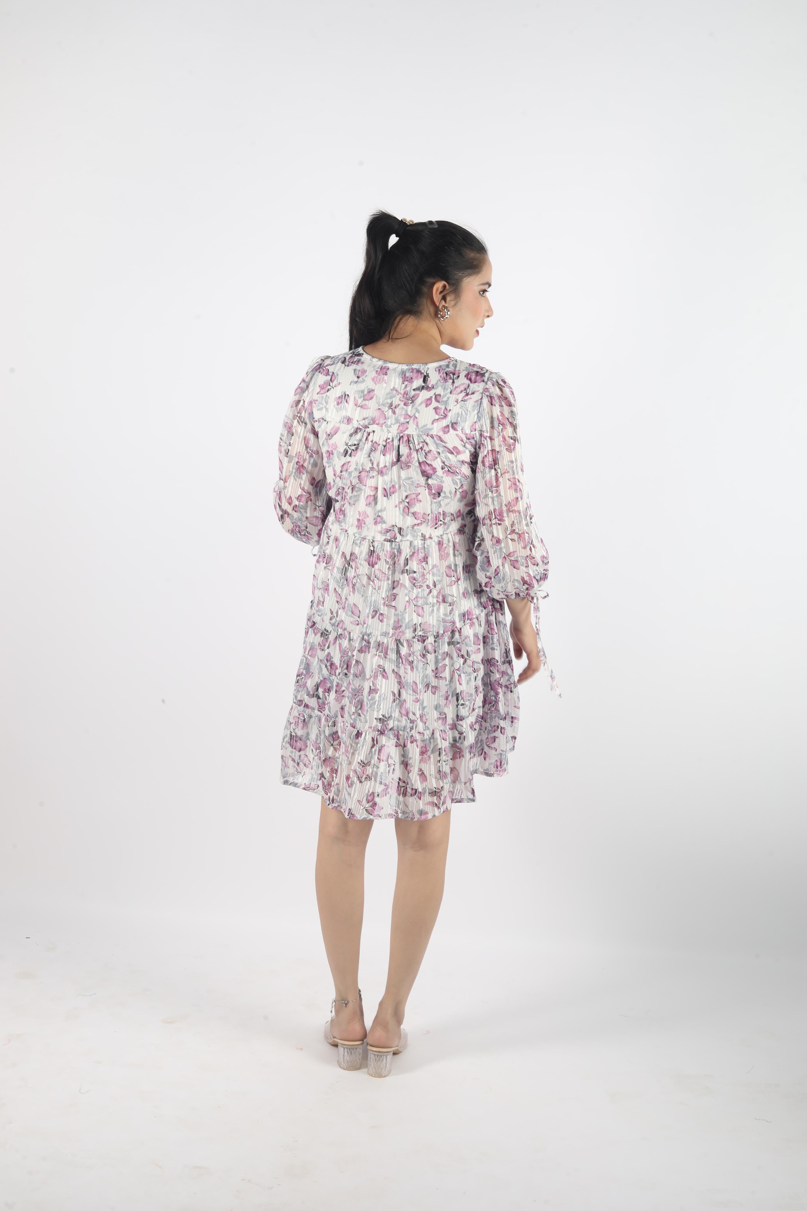 Aurelia – Georgette Luxe Knee-Length Dress