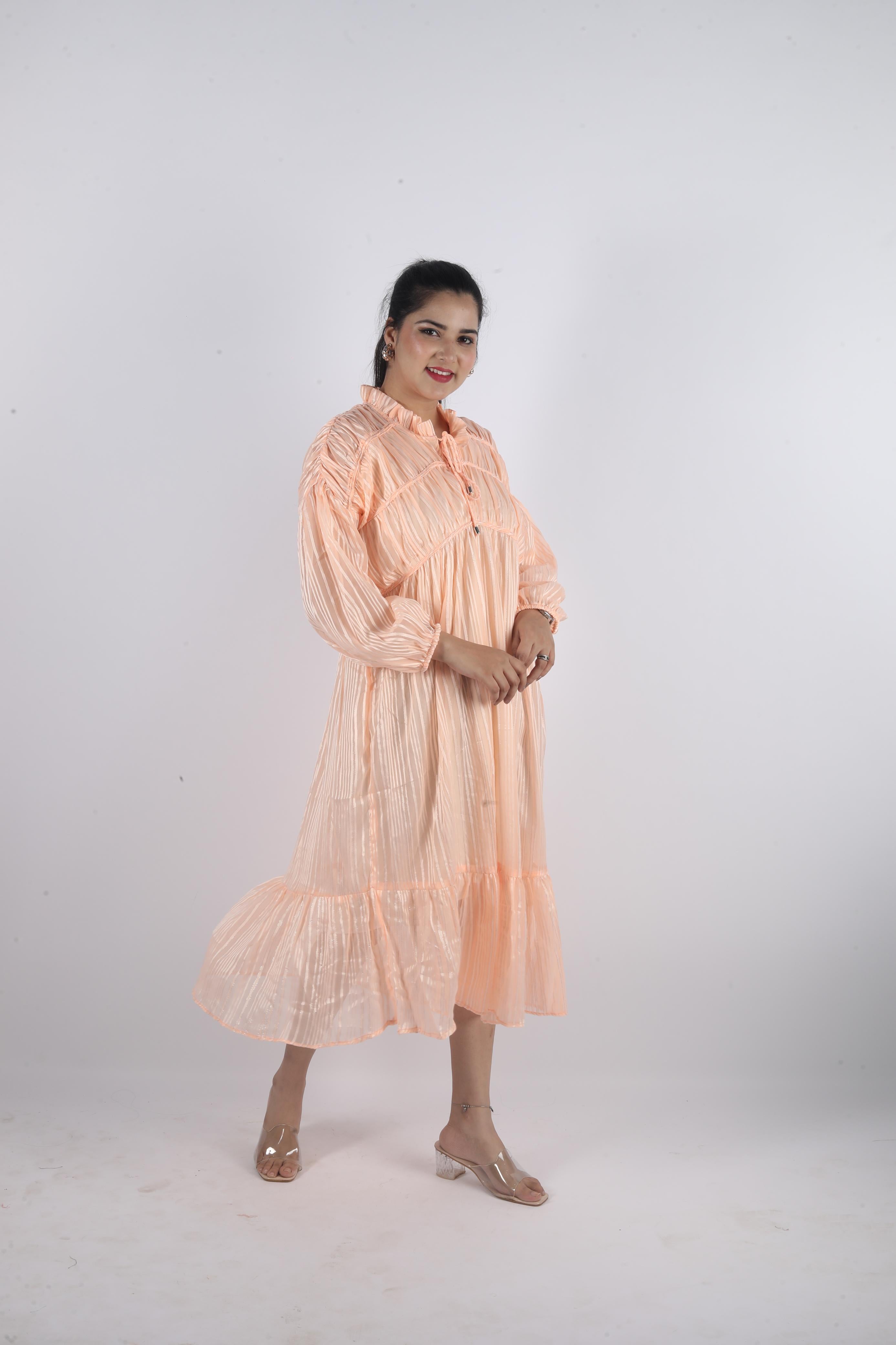 Novara Stretch – Georgette Luxe Long Dress