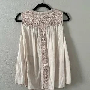 Rachel Zoe | Tops | Rachel Zoe Boho Embroidered Mesh Sleeveless Top | Poshmark