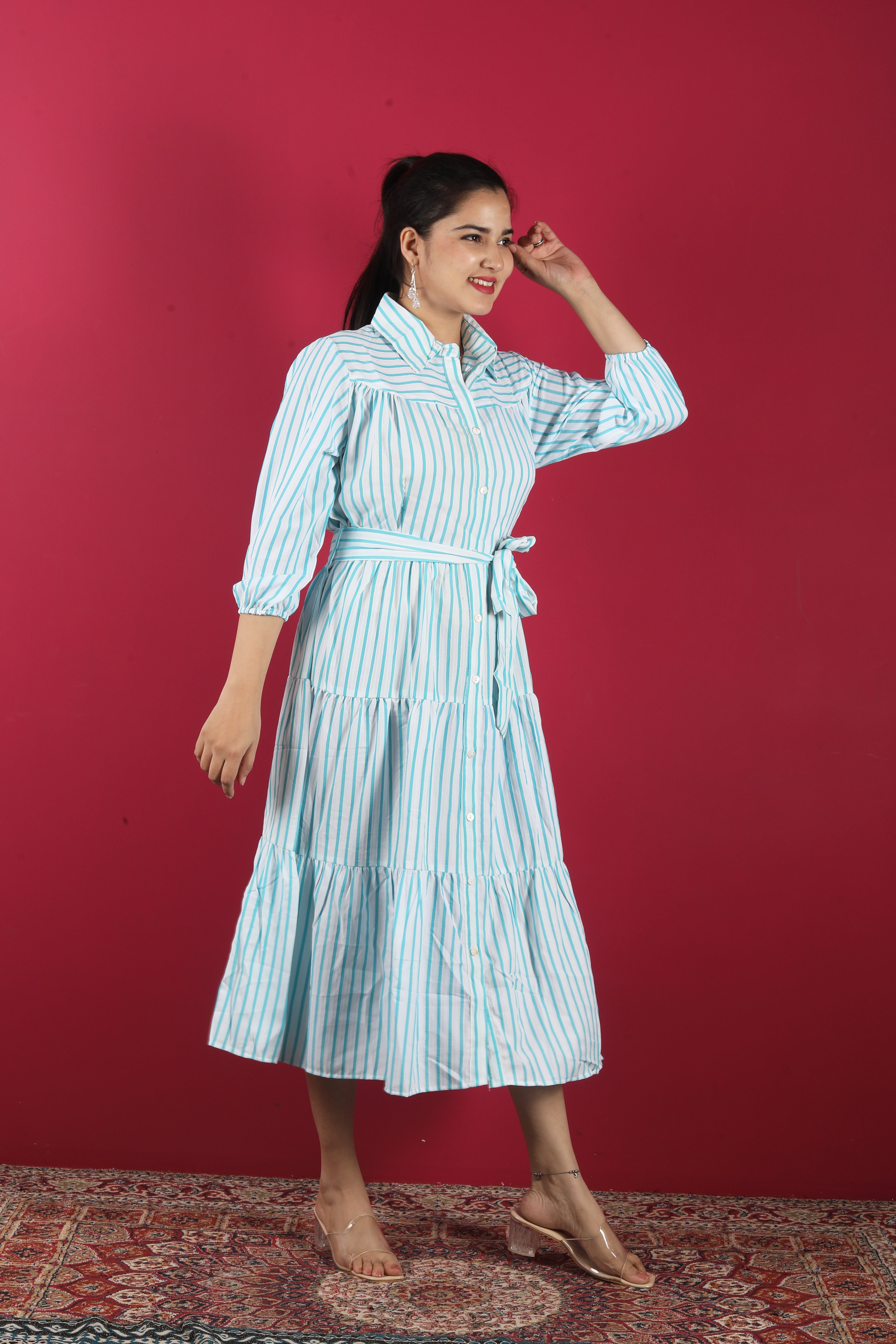 The Aurelia Full-Sleeve Long Dress