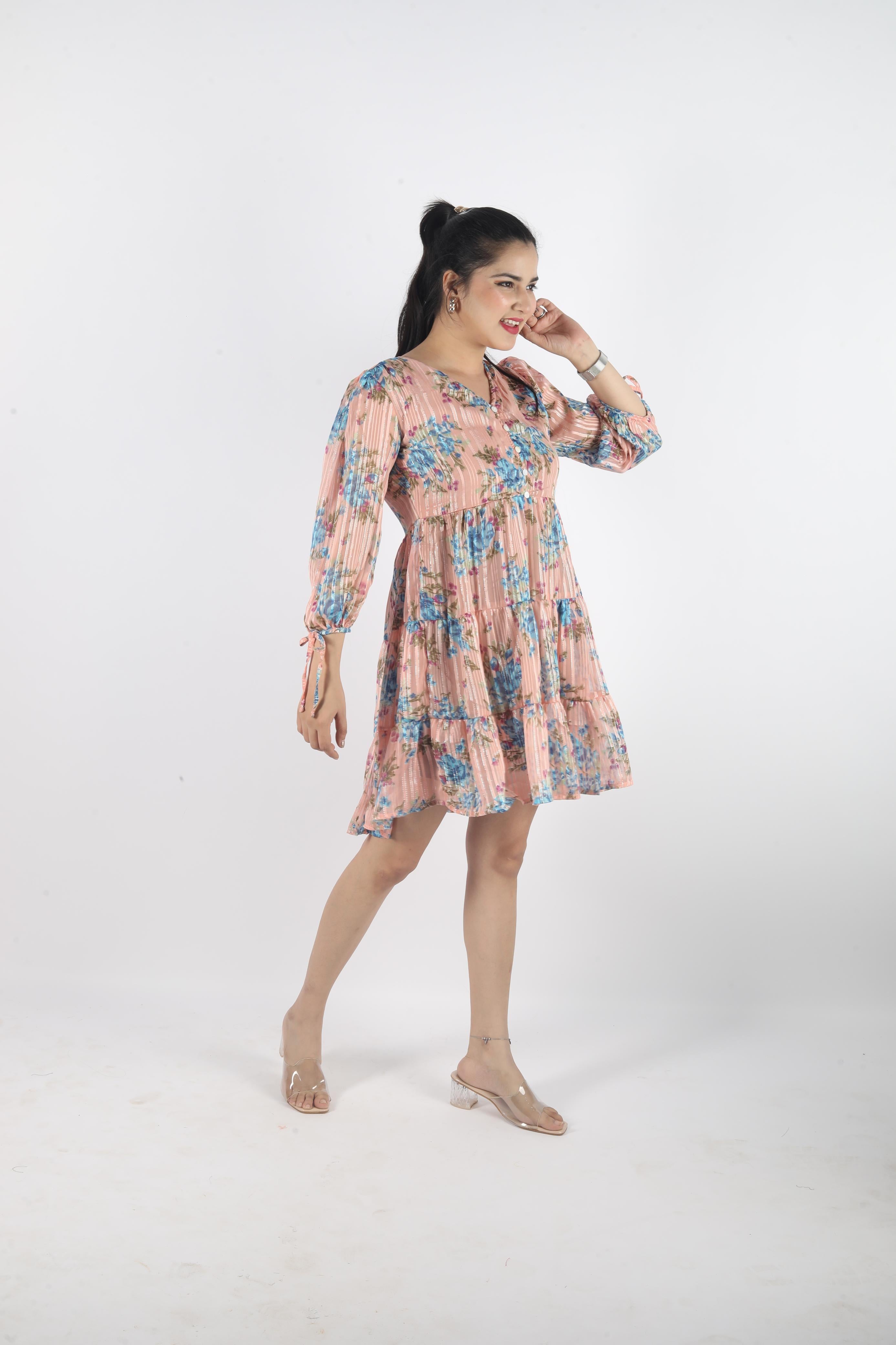 Aurelia – Georgette Luxe Knee-Length Dress