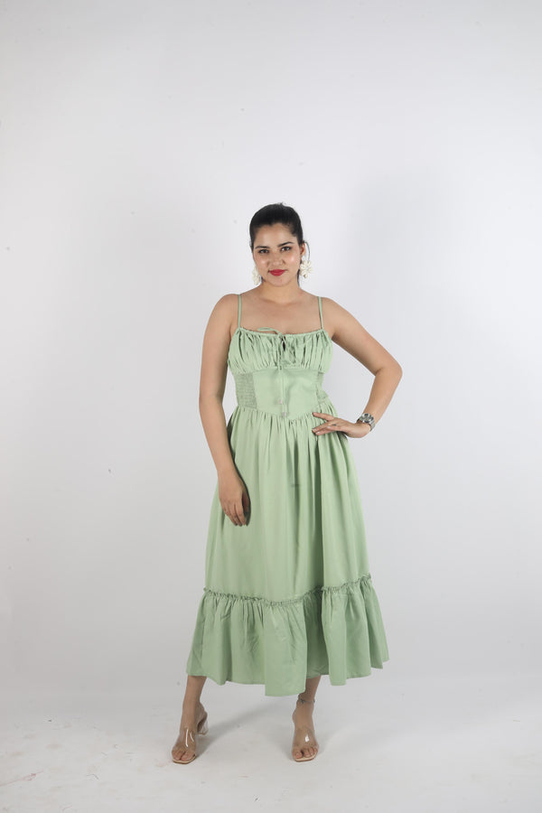 Long Sleeveless Knot Dress