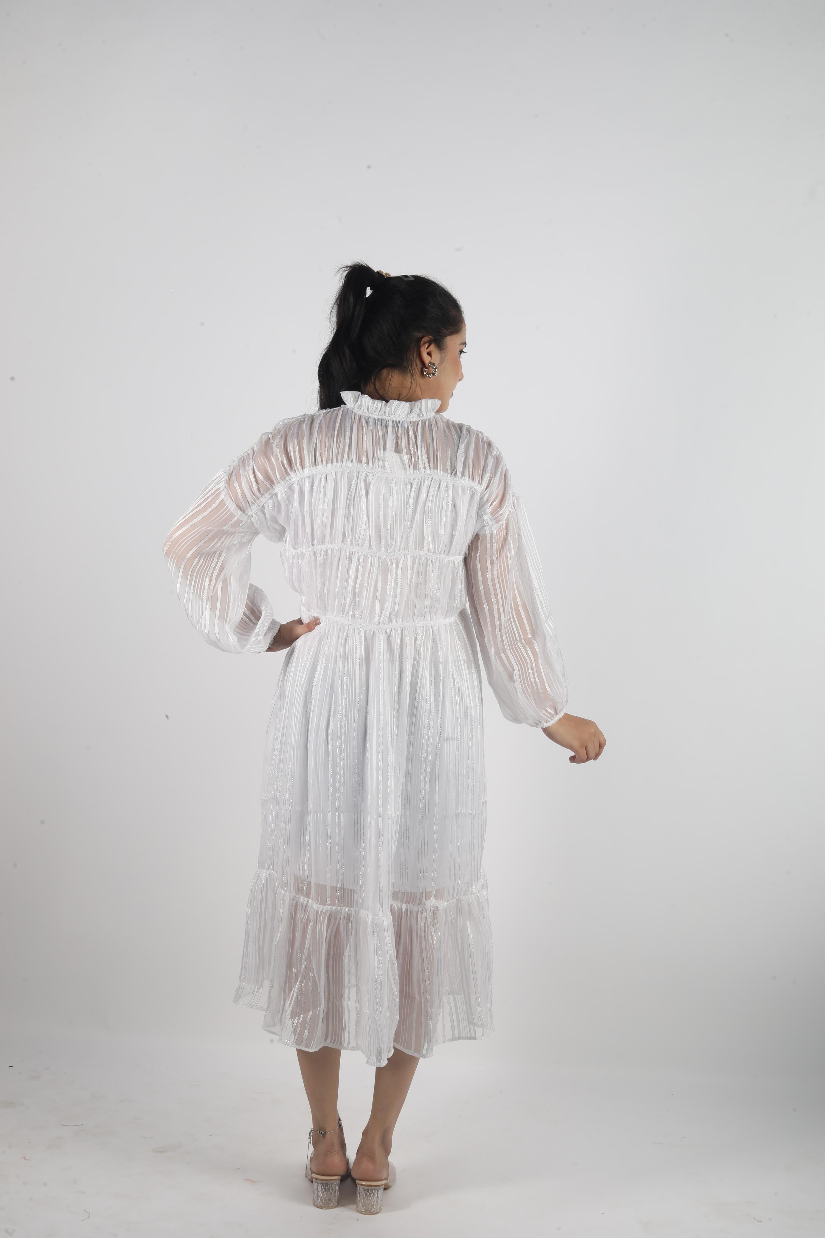Éclora Stretch – Georgette Luxe Fashion Dress