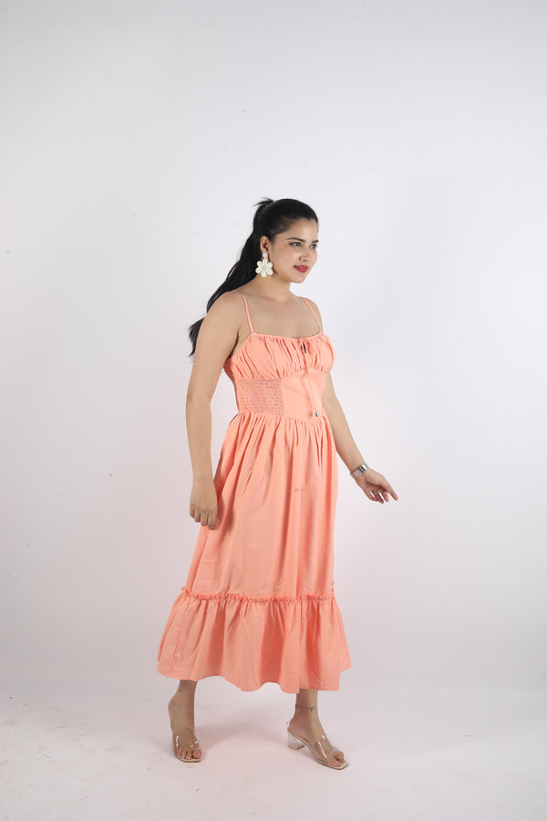 Long Sleeveless Knot Dress