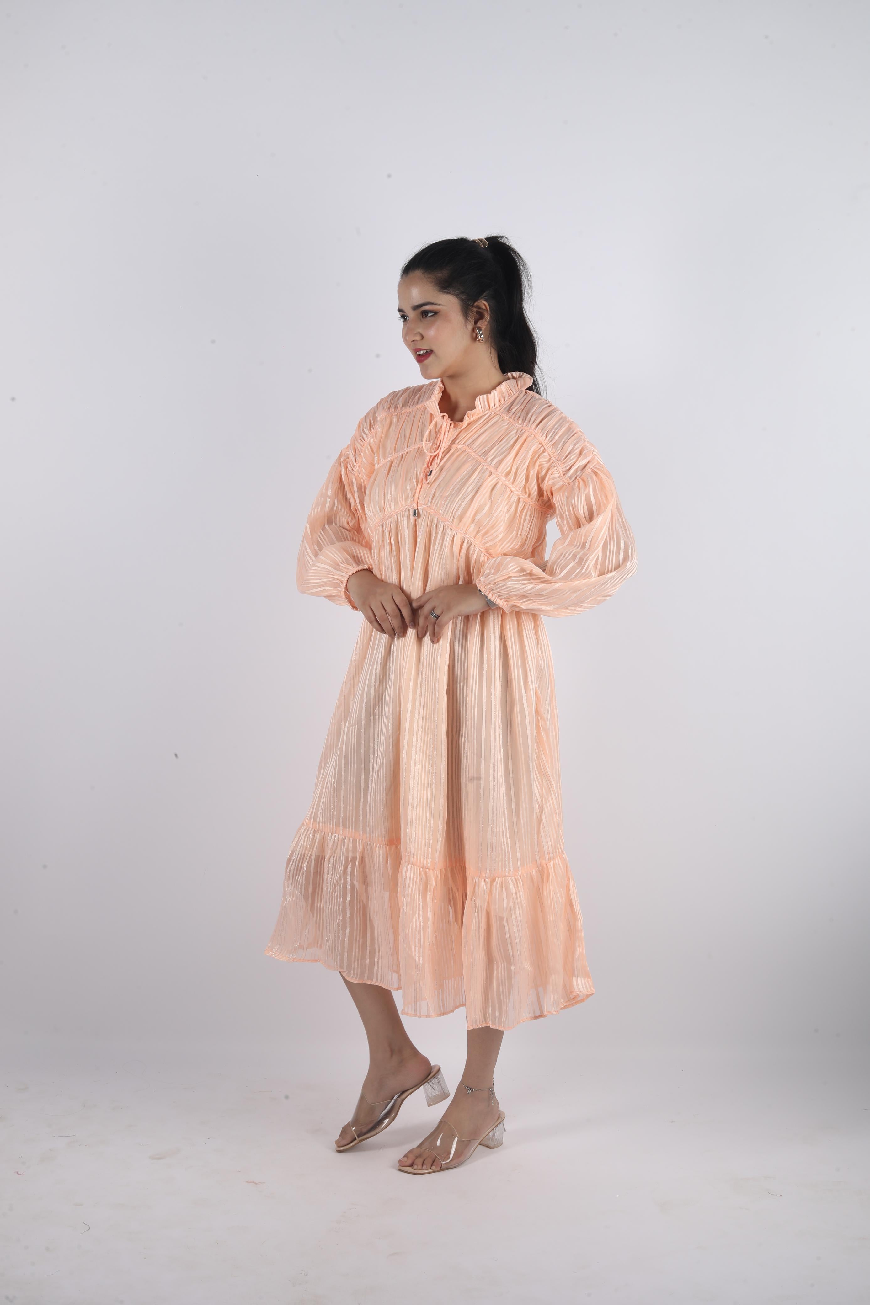 Novara Stretch – Georgette Luxe Long Dress