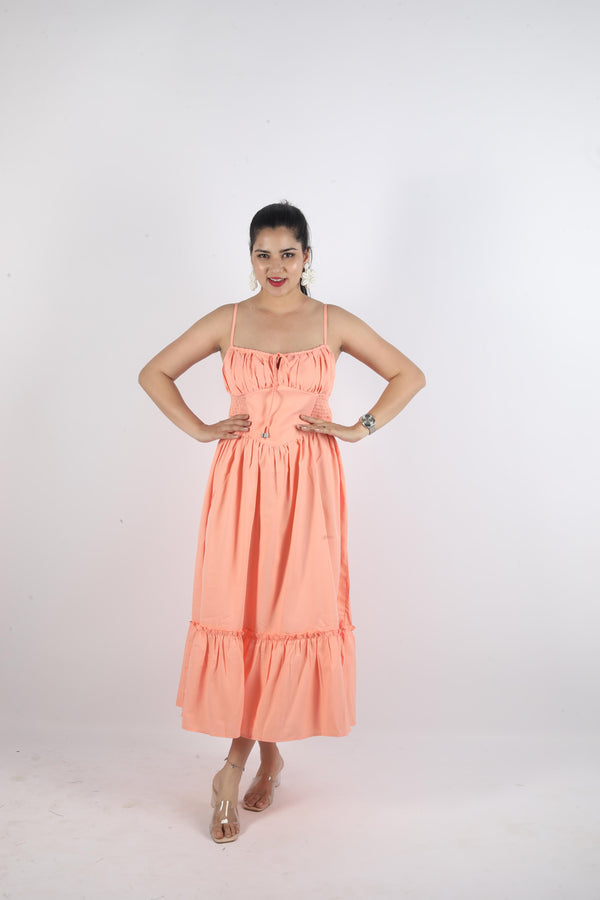 Long Sleeveless Knot Dress