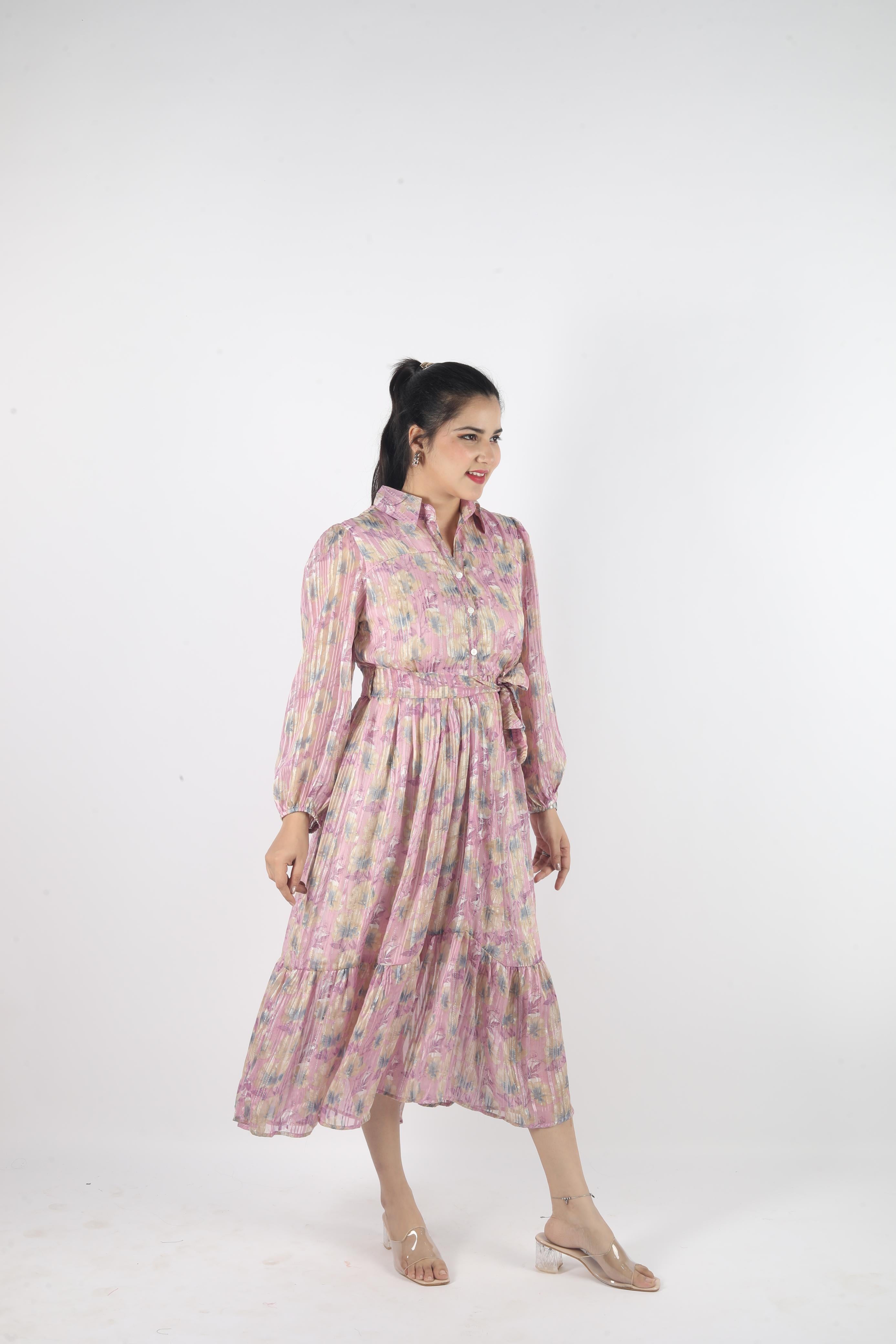Elowen – Georgette Luxe Long Dress