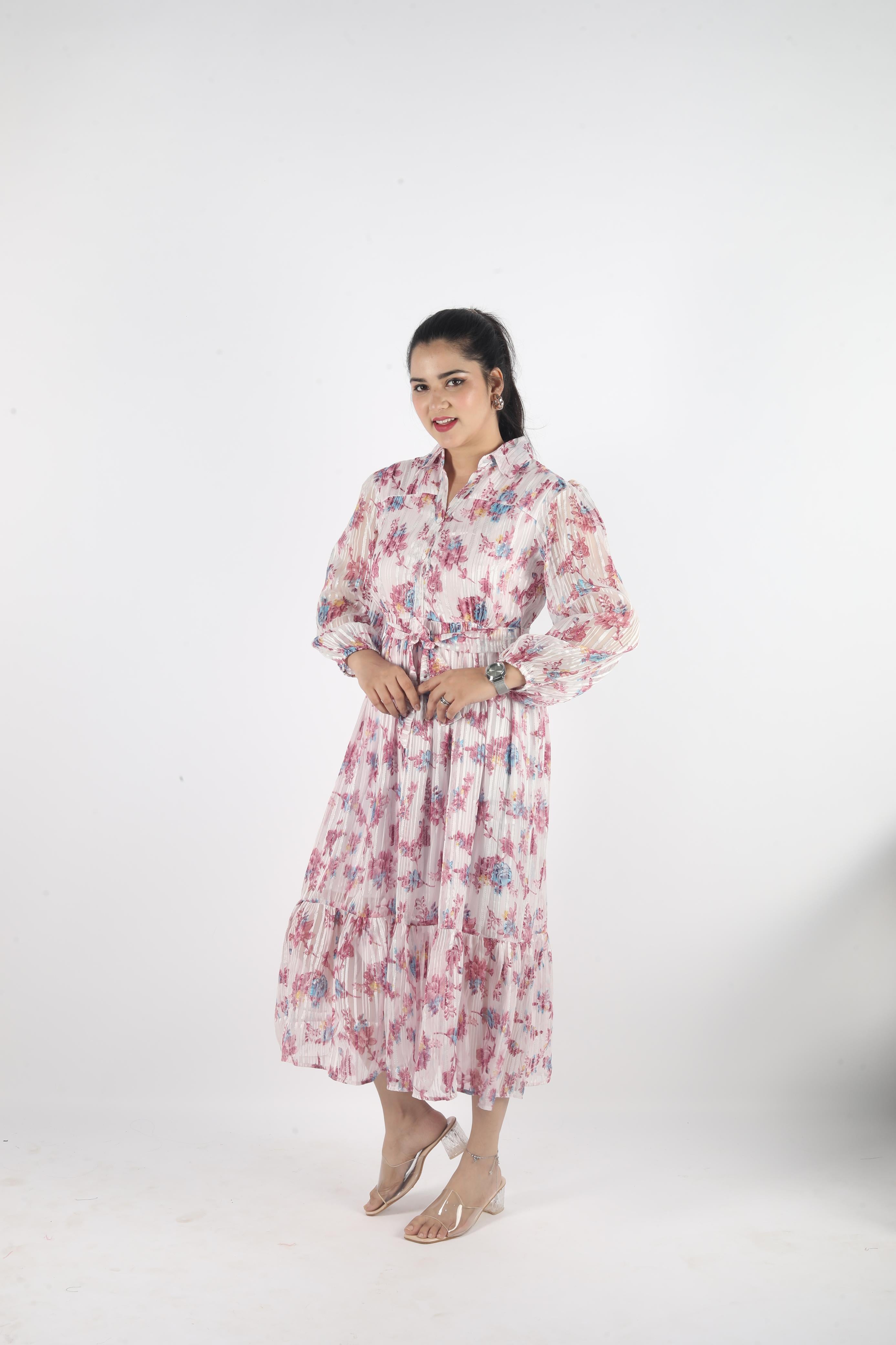 Amara Belté – Georgette Luxe Long Dress