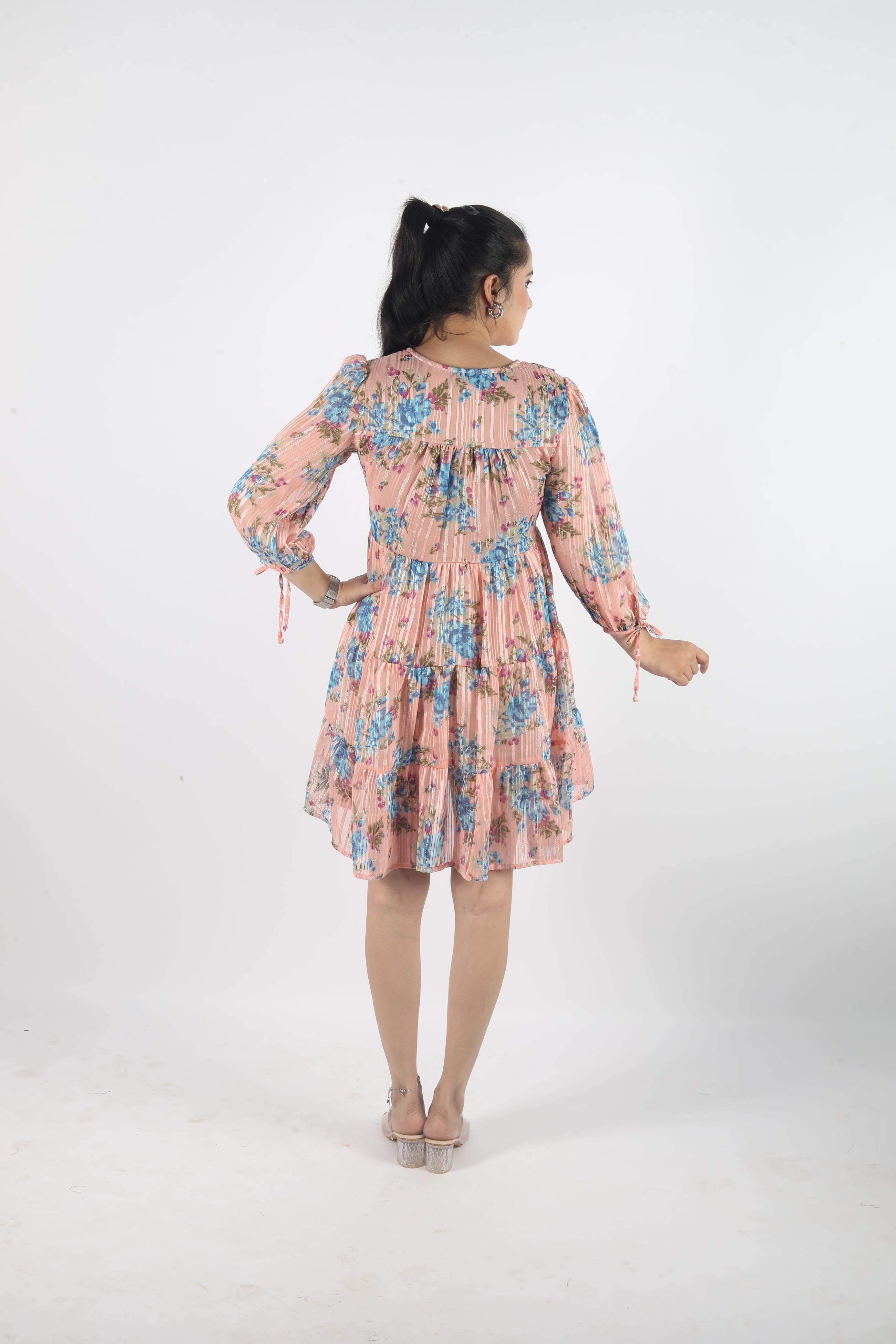 Aurelia – Georgette Luxe Knee-Length Dress