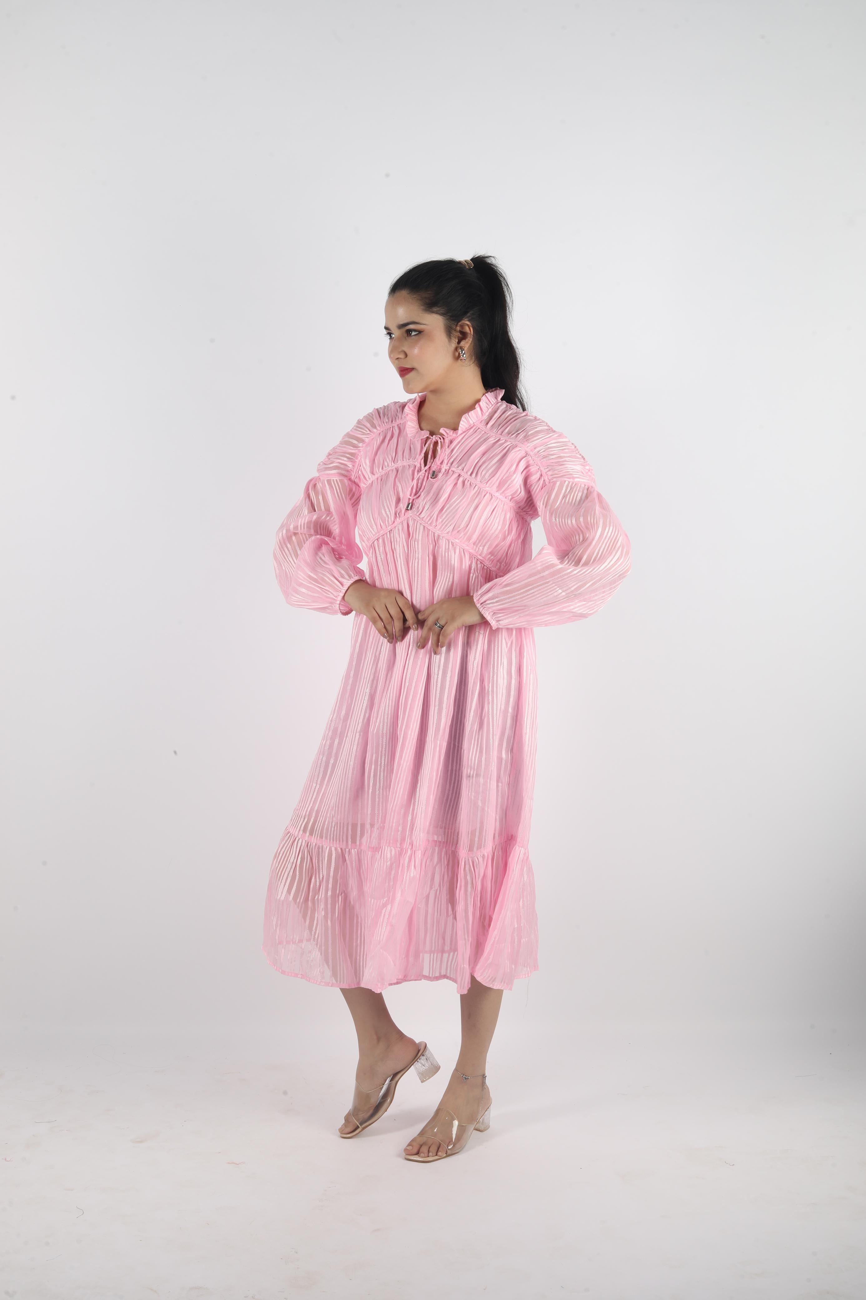Novara Stretch – Georgette Luxe Long Dress