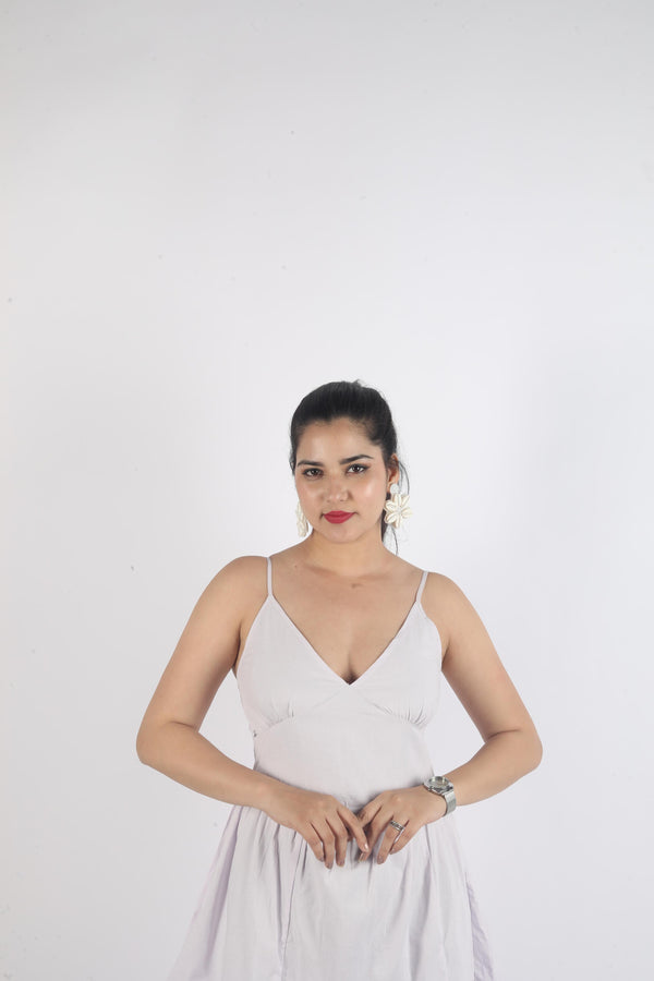 Sleeveless Plain Dress