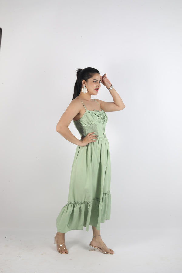Long Sleeveless Knot Dress