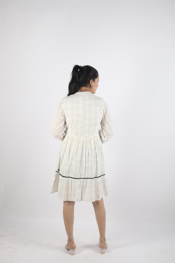 Éterna – Full Sleeve Knee-Length Luxe Dress”
