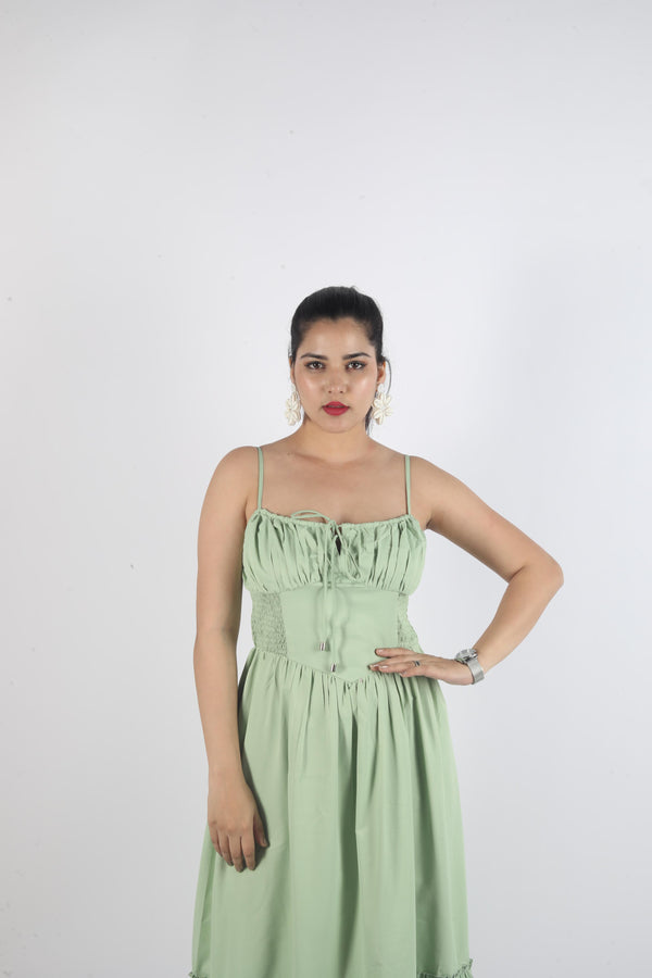 Long Sleeveless Knot Dress
