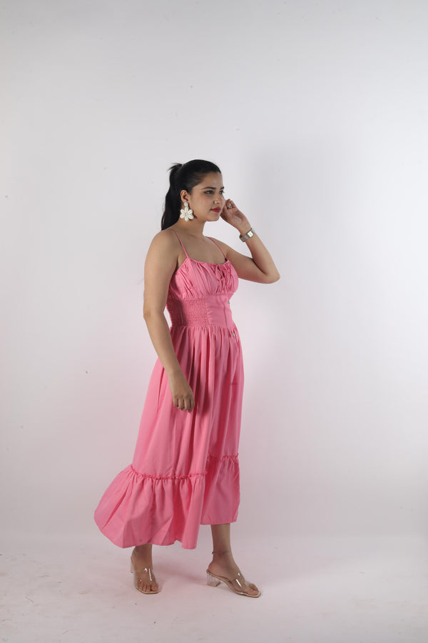 Long Sleeveless Knot Dress