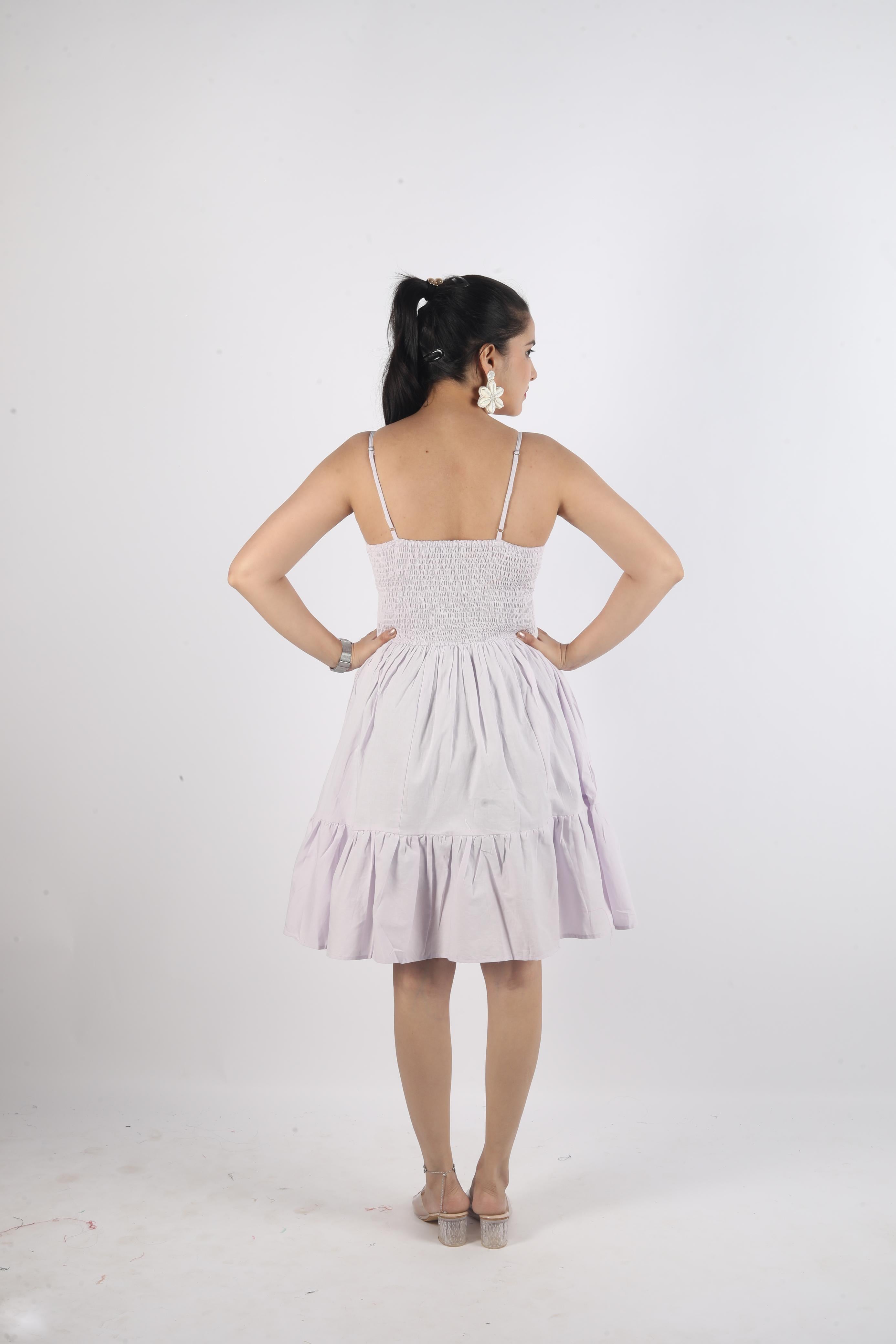 Sleeveless Plain Dress
