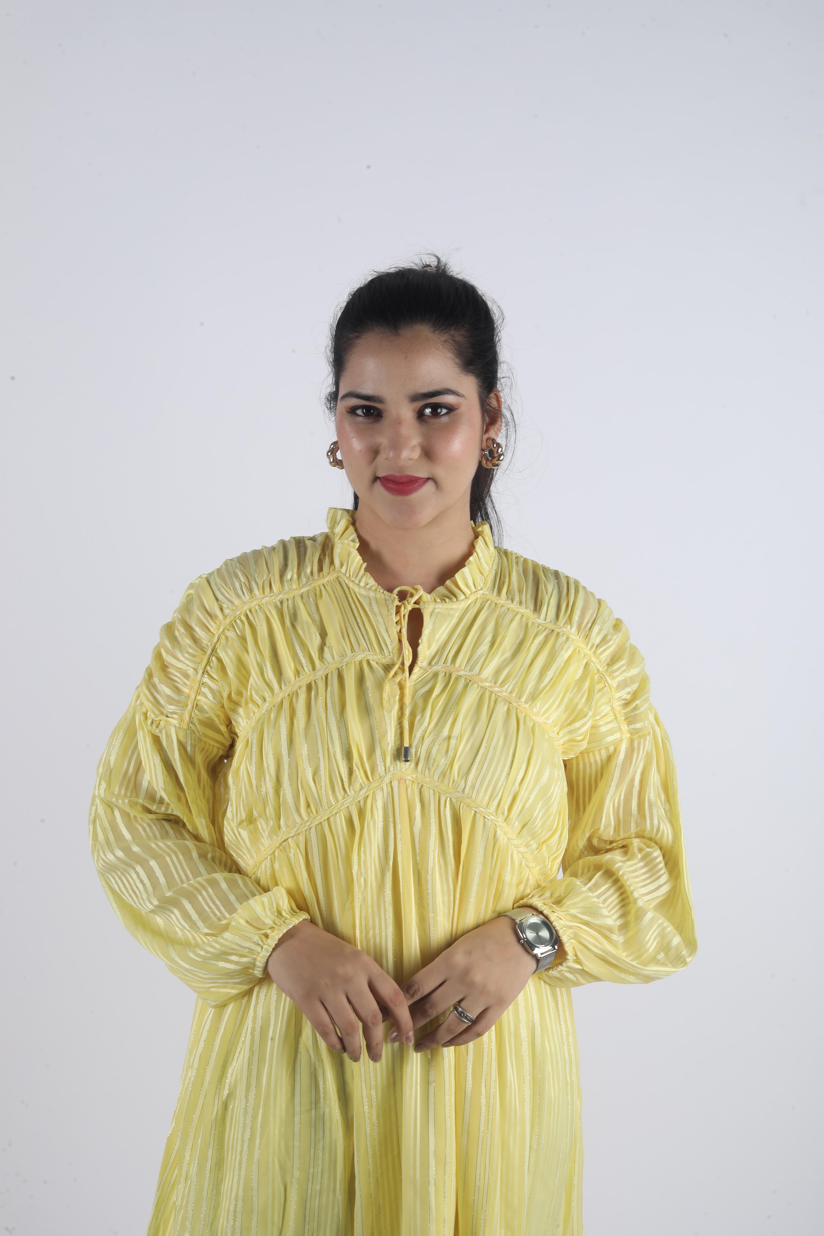 Éclora Stretch – Georgette Luxe Fashion Dress
