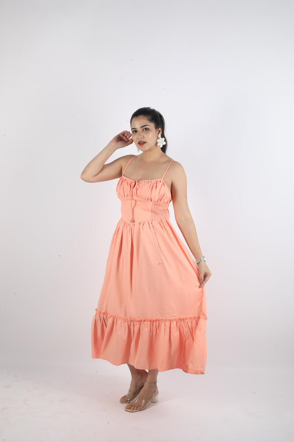 Long Sleeveless Knot Dress
