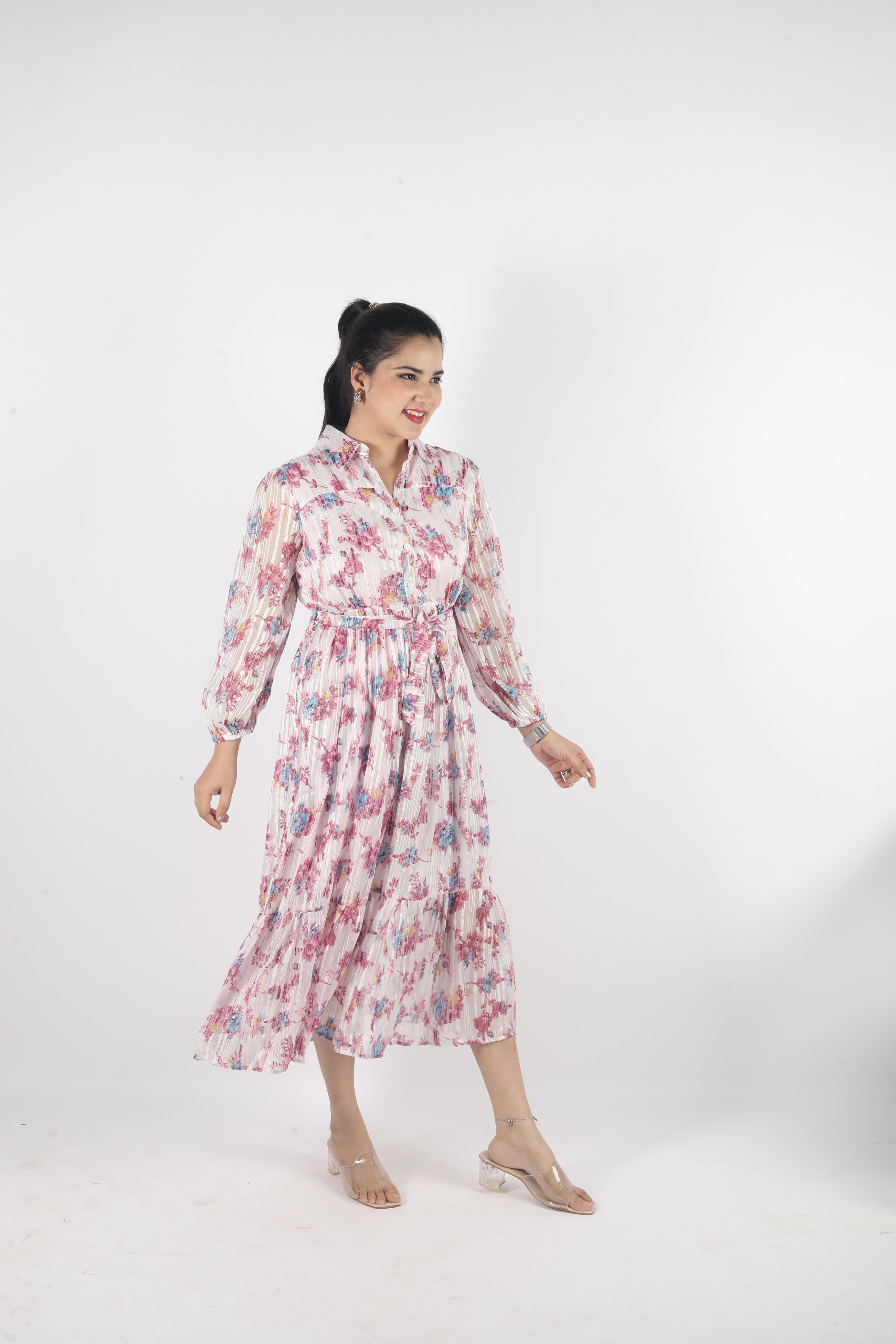 Amara Belté – Georgette Luxe Long Dress