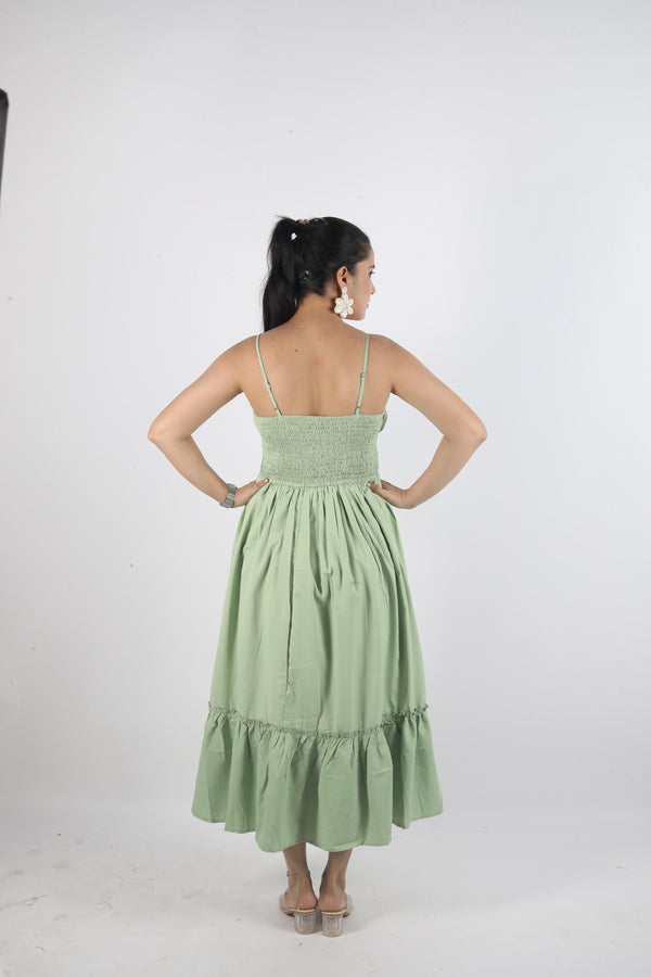 Long Sleeveless Knot Dress
