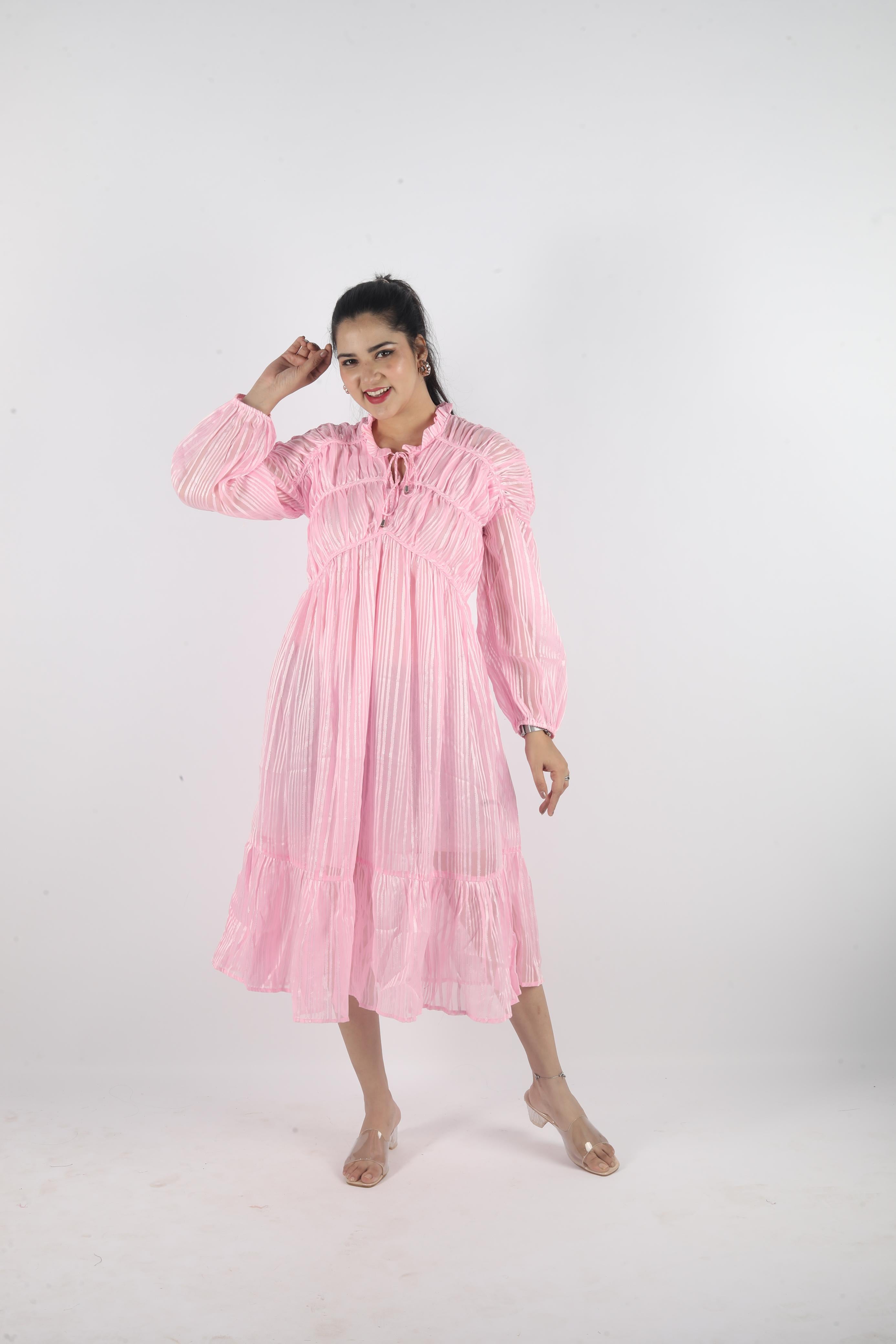 Novara Stretch – Georgette Luxe Long Dress