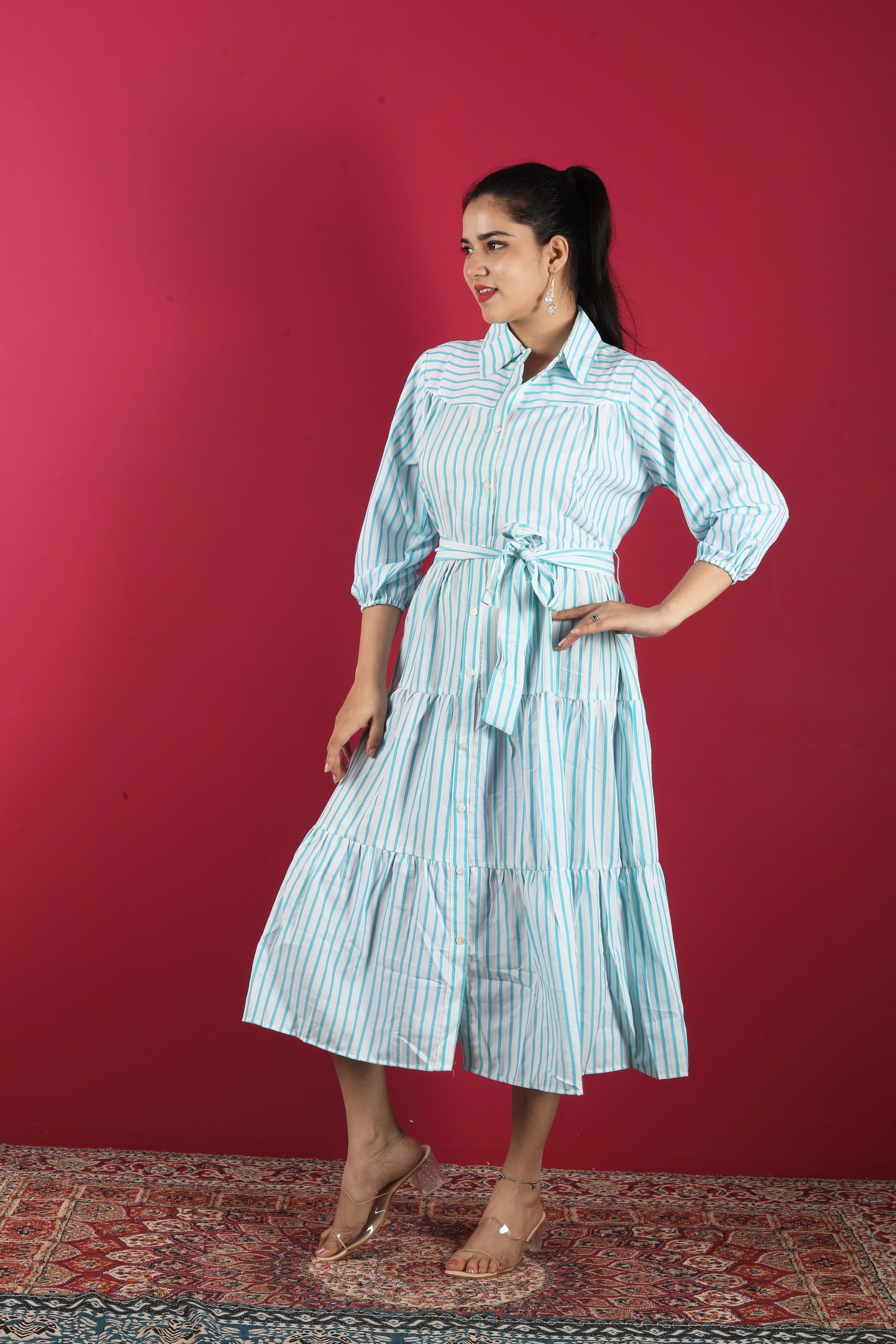 The Aurelia Full-Sleeve Long Dress