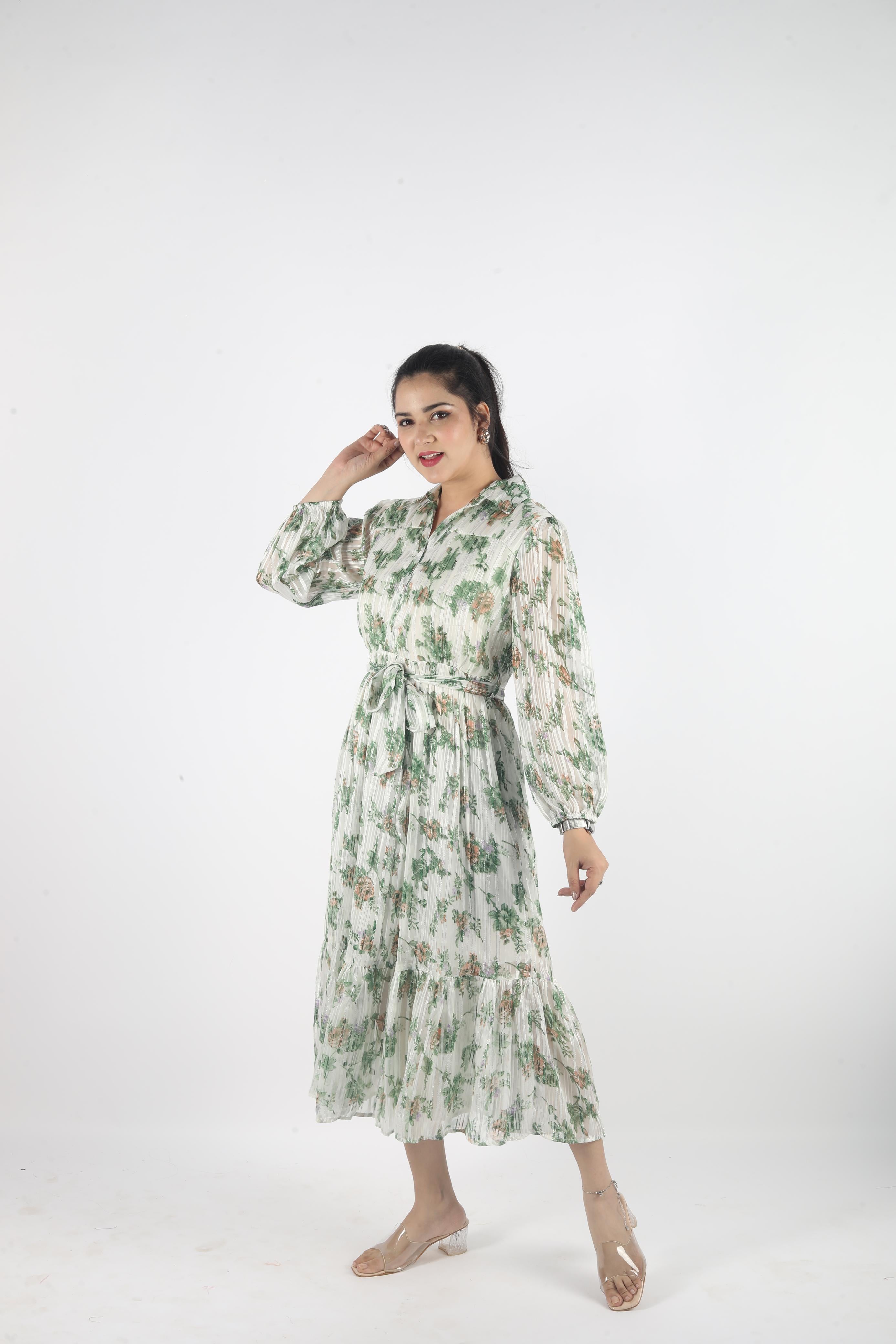 Elowen – Georgette Luxe Long Dress