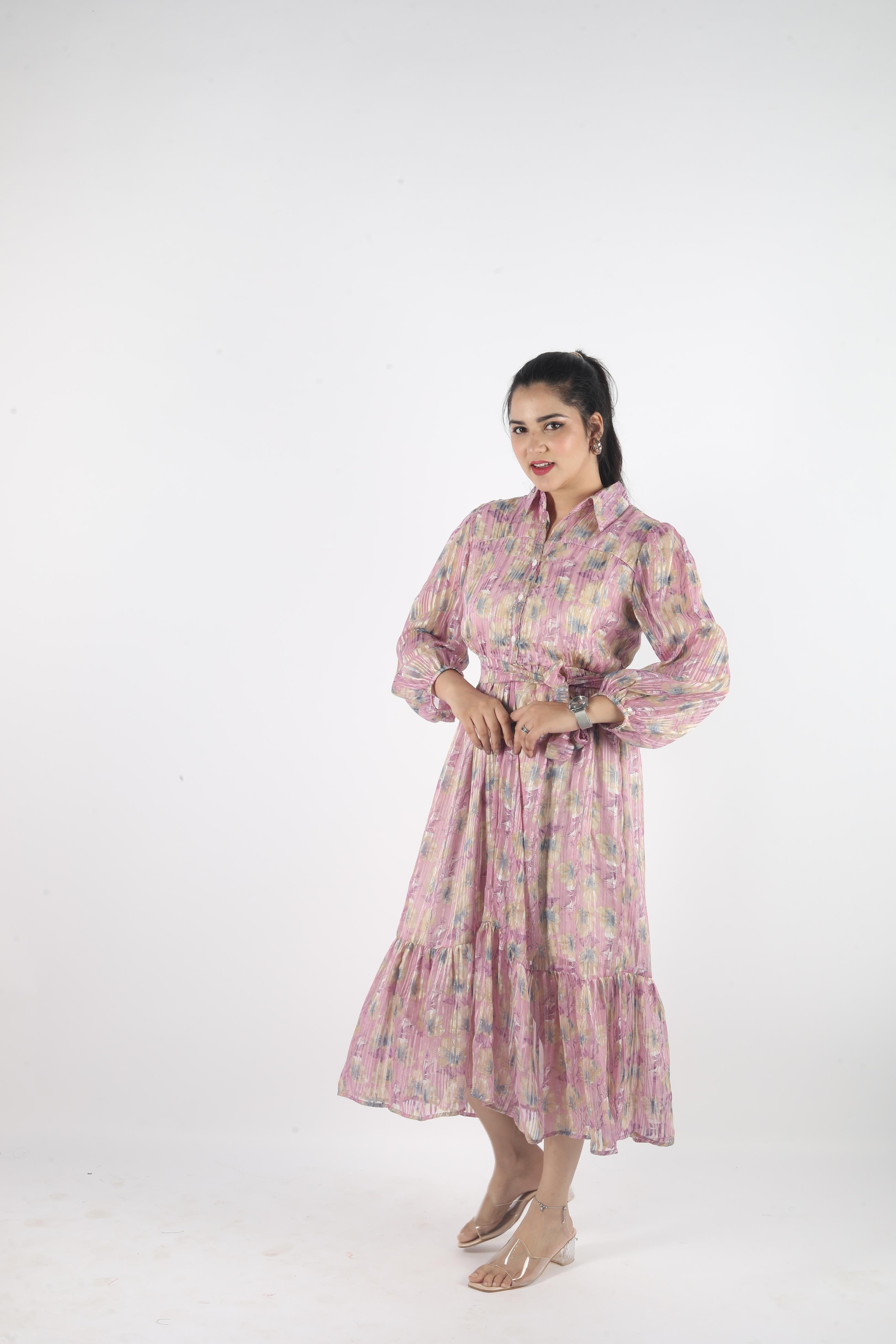 Elowen – Georgette Luxe Long Dress