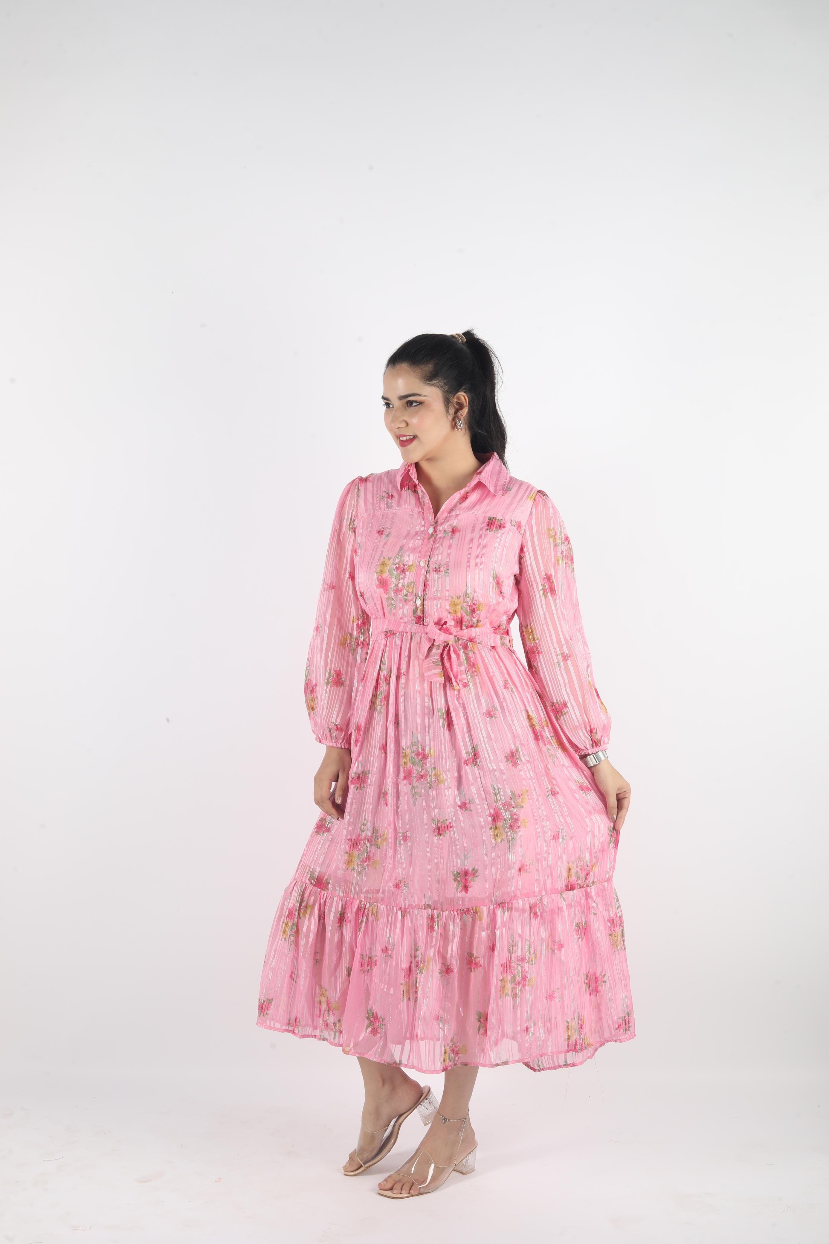 Elowen – Georgette Luxe Long Dress