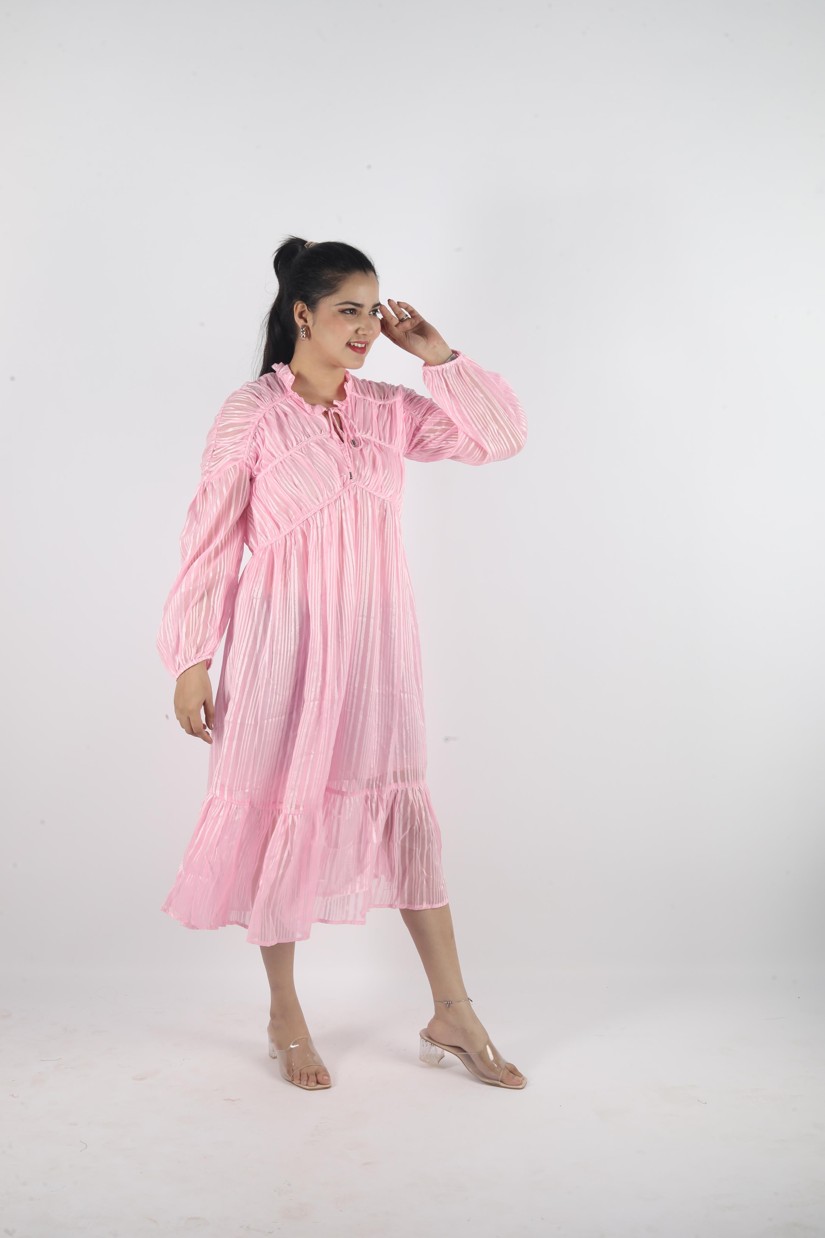 Novara Stretch – Georgette Luxe Long Dress