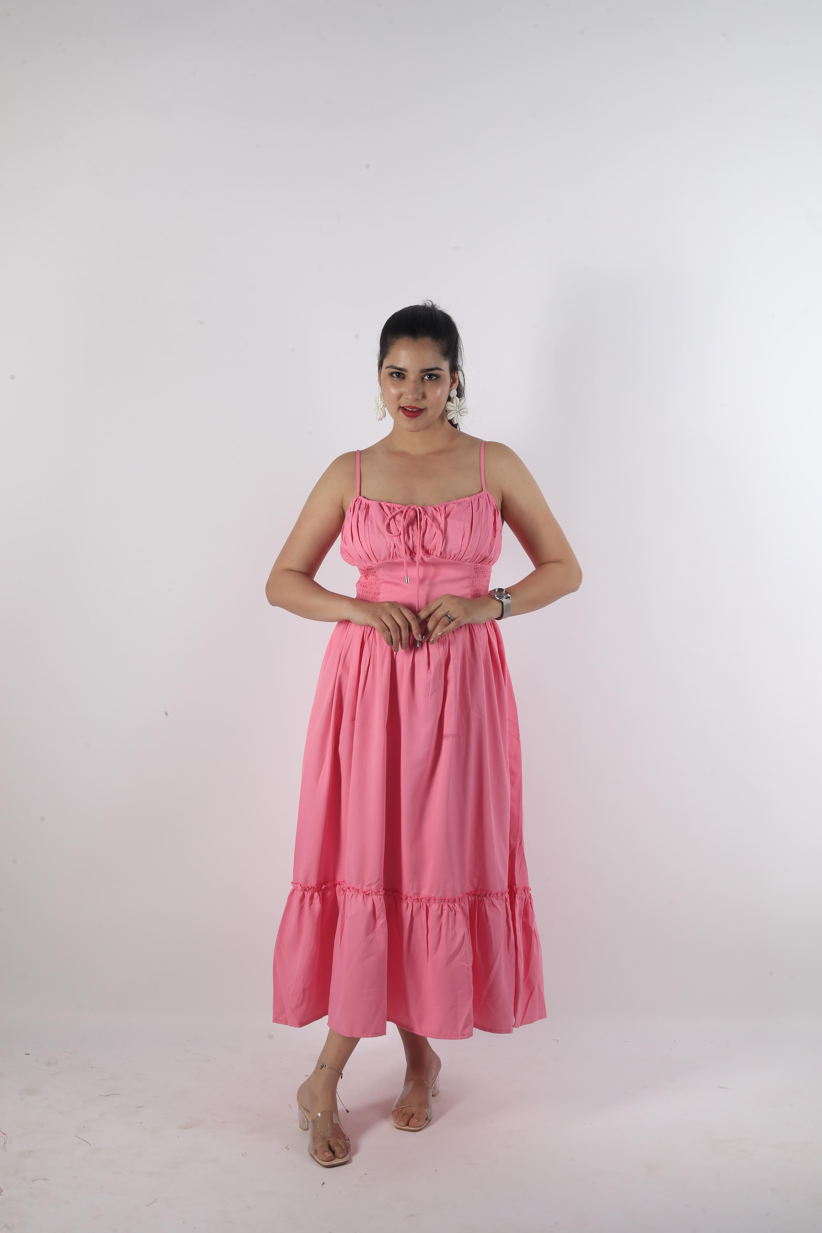 Long Sleeveless Knot Dress