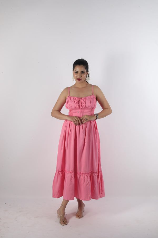 Long Sleeveless Knot Dress