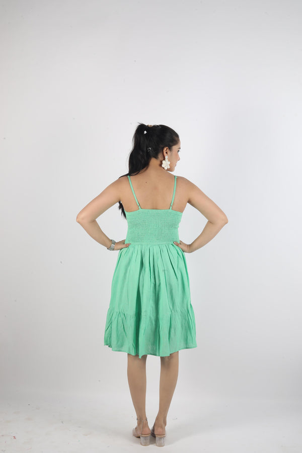 Sleeveless Plain Dress