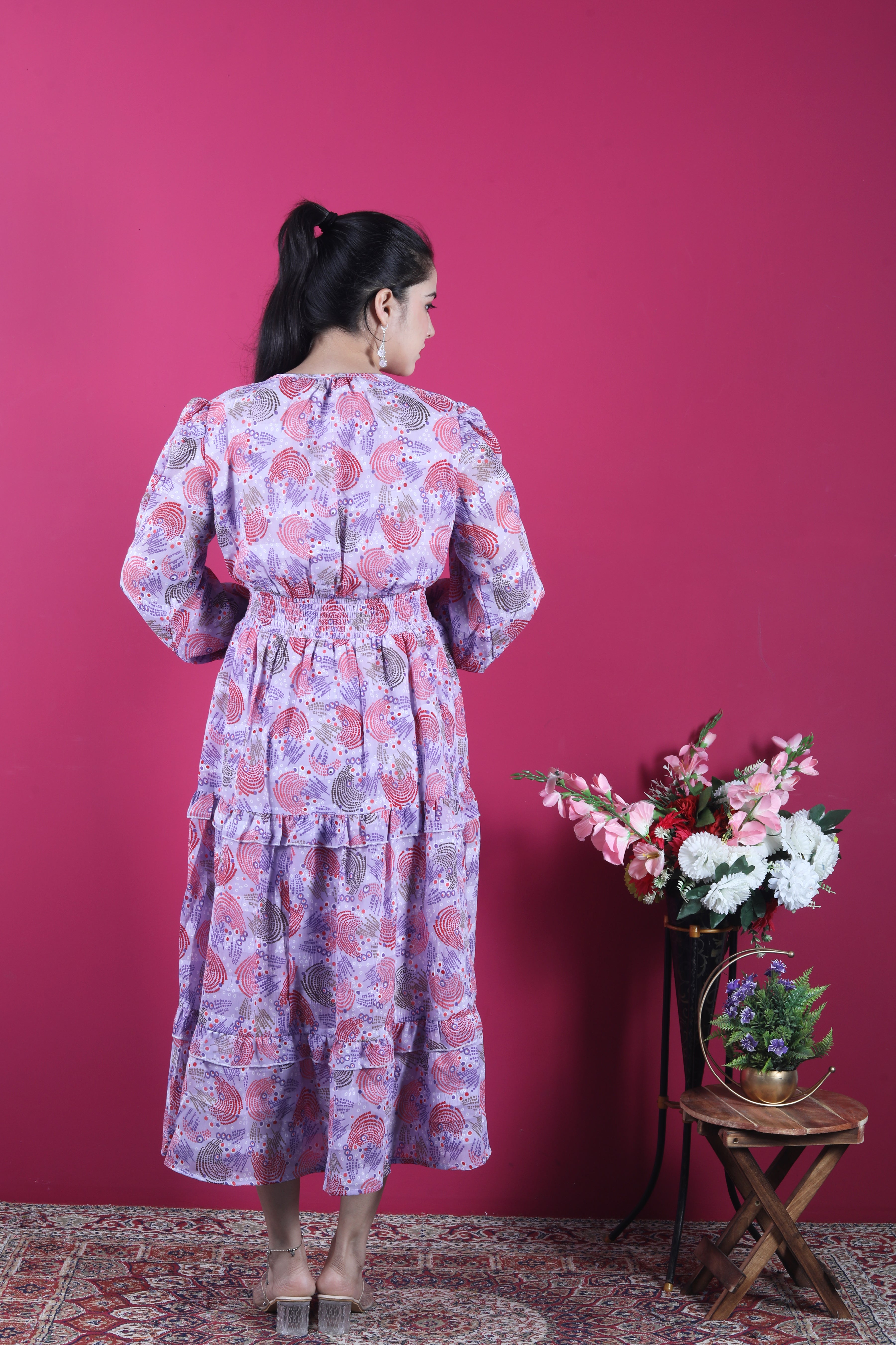 The Celestia Full-Sleeve LONG DRESS
